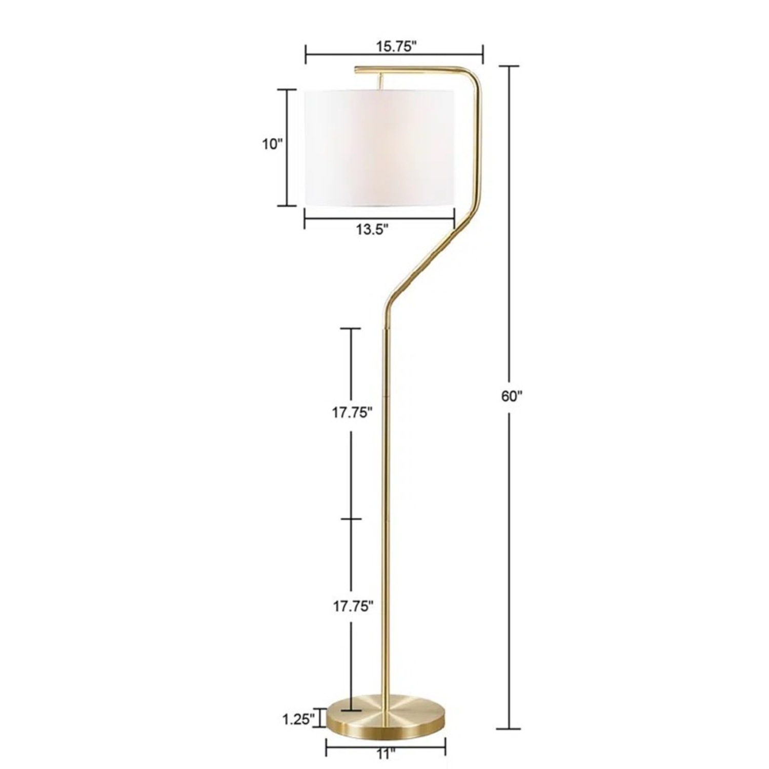 Willa Arlo Rouleau Arched Metal Floor Lamp - image-4