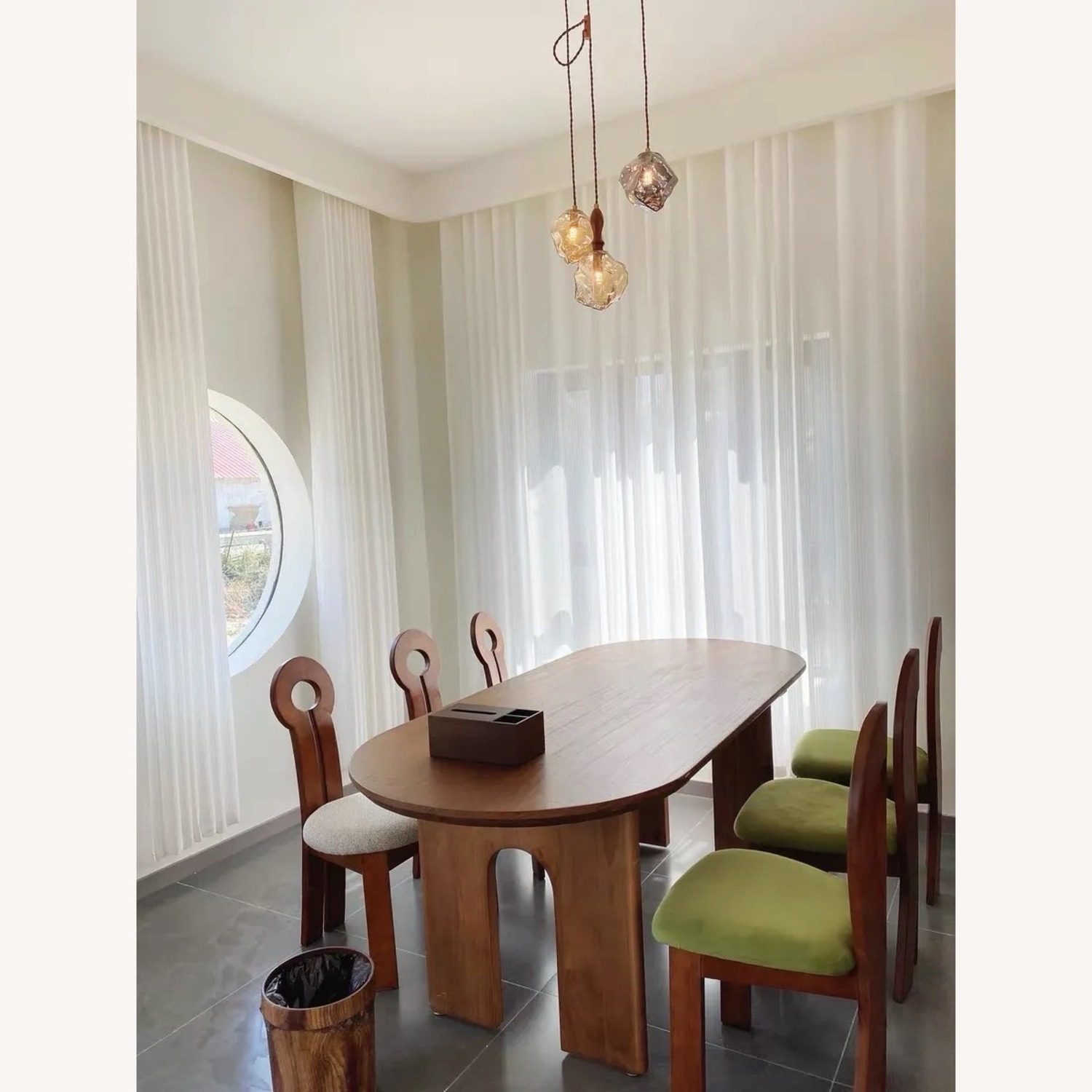 Valeria Oval Dining Table, 55" - image-1