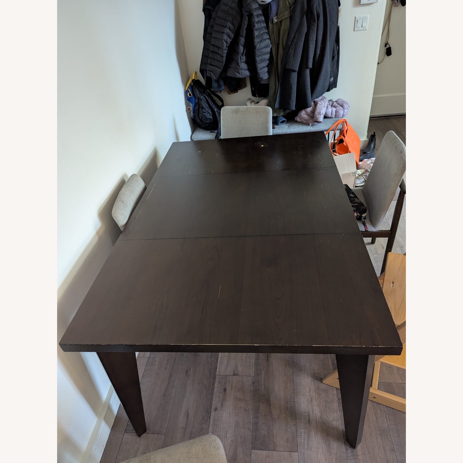 Angled Leg Expandable Table, 42-90", Chocolate - image-2