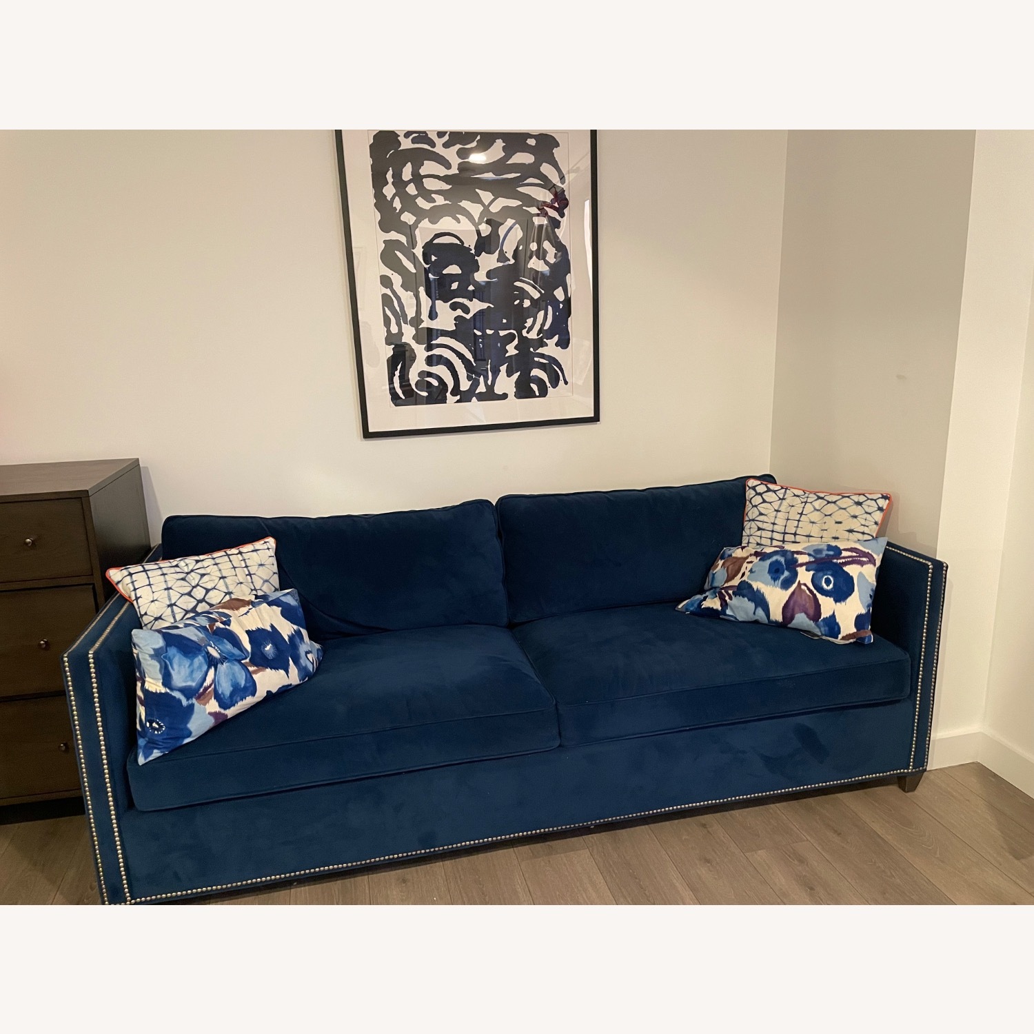 Crate & Barrel Dryden Queen Sleeper Sofa with Nailheads - image-2