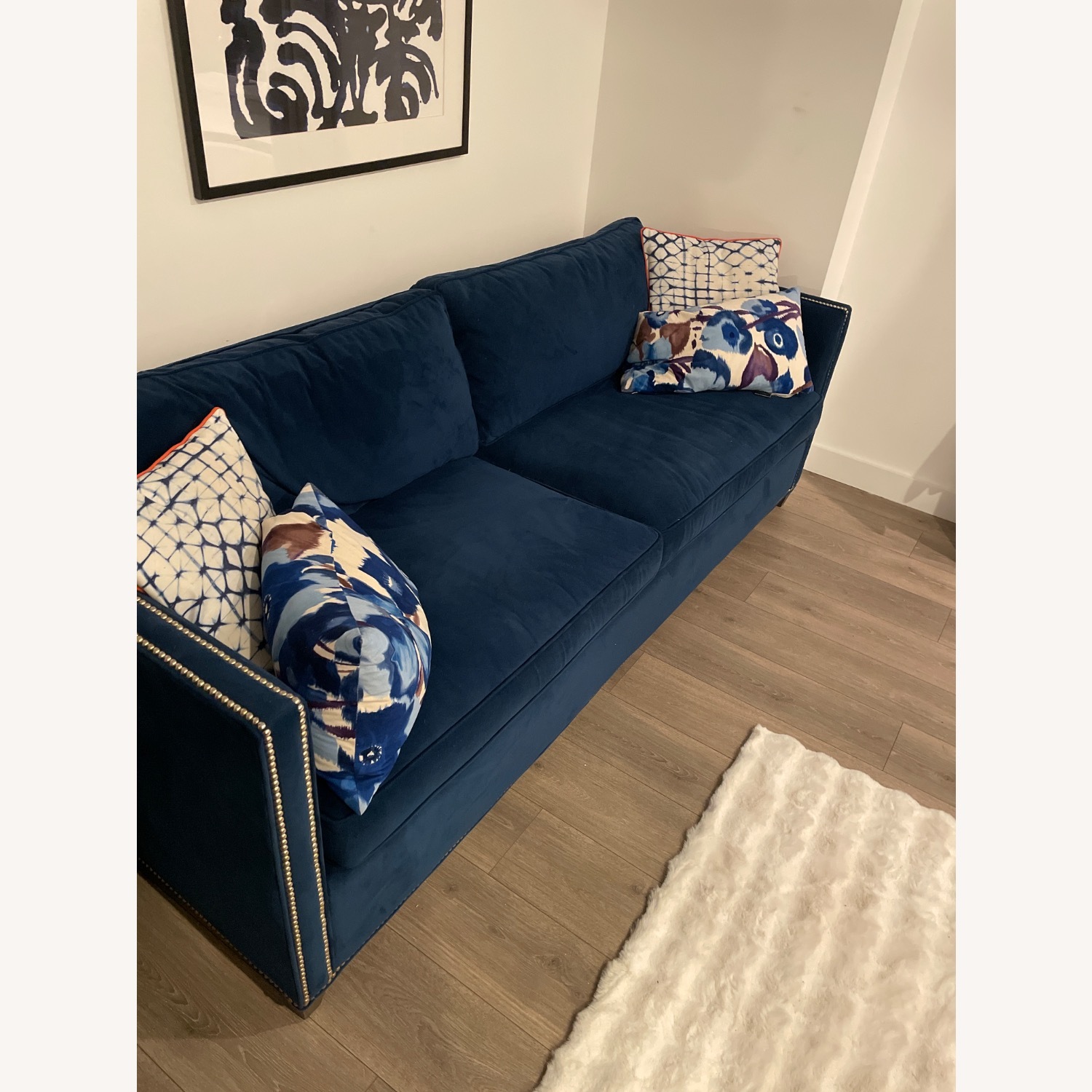 Crate & Barrel Dryden Queen Sleeper Sofa with Nailheads - image-3