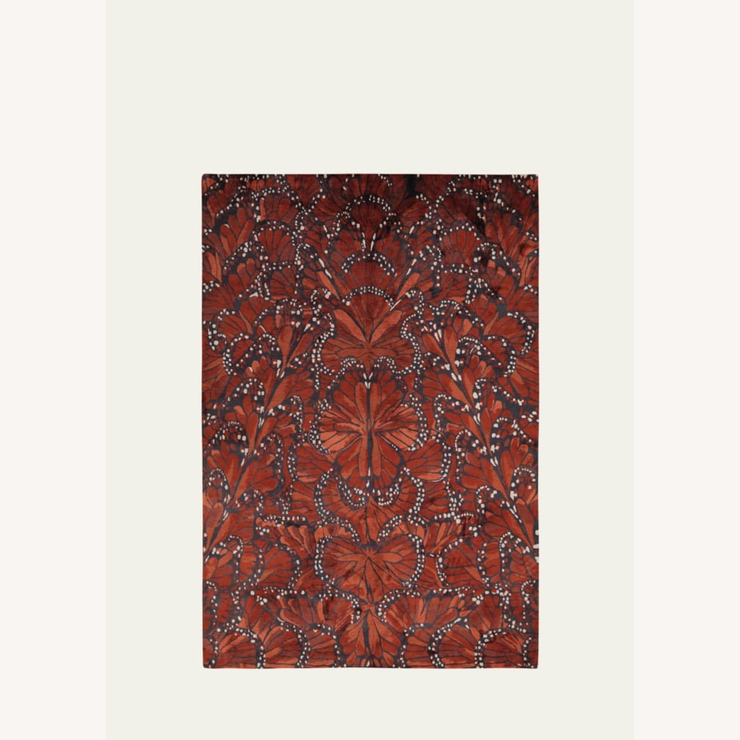 Alexander McQueen Monarch Fire Silk Rug - image-0