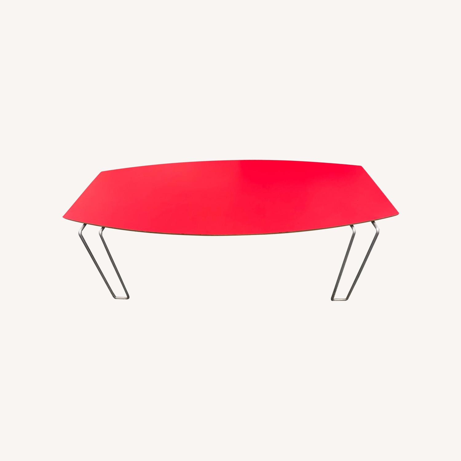 Mid-century Modern Red Coffee Table - image-0