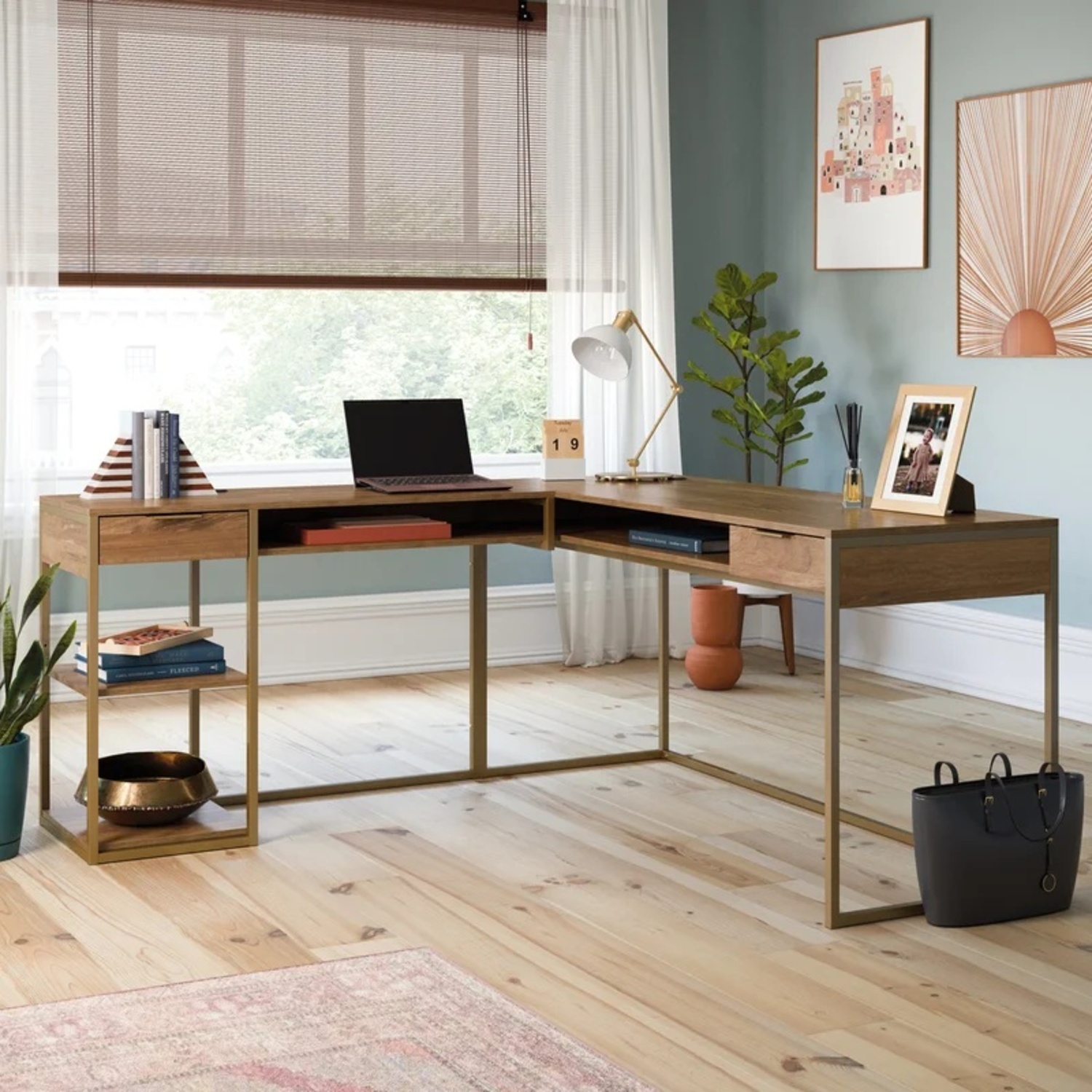 Wayfair Barros L-Shaped Writing Desk - image-4