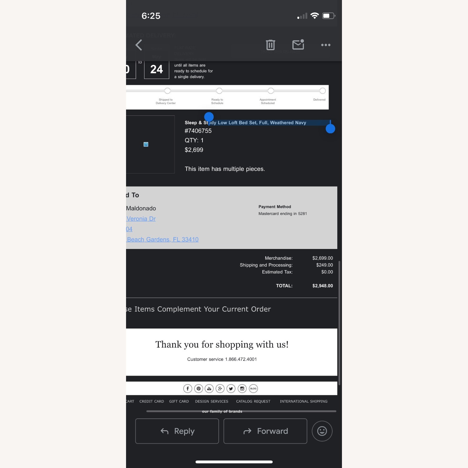 Pottery Barn Teen Low Loft Bed Set - image-9