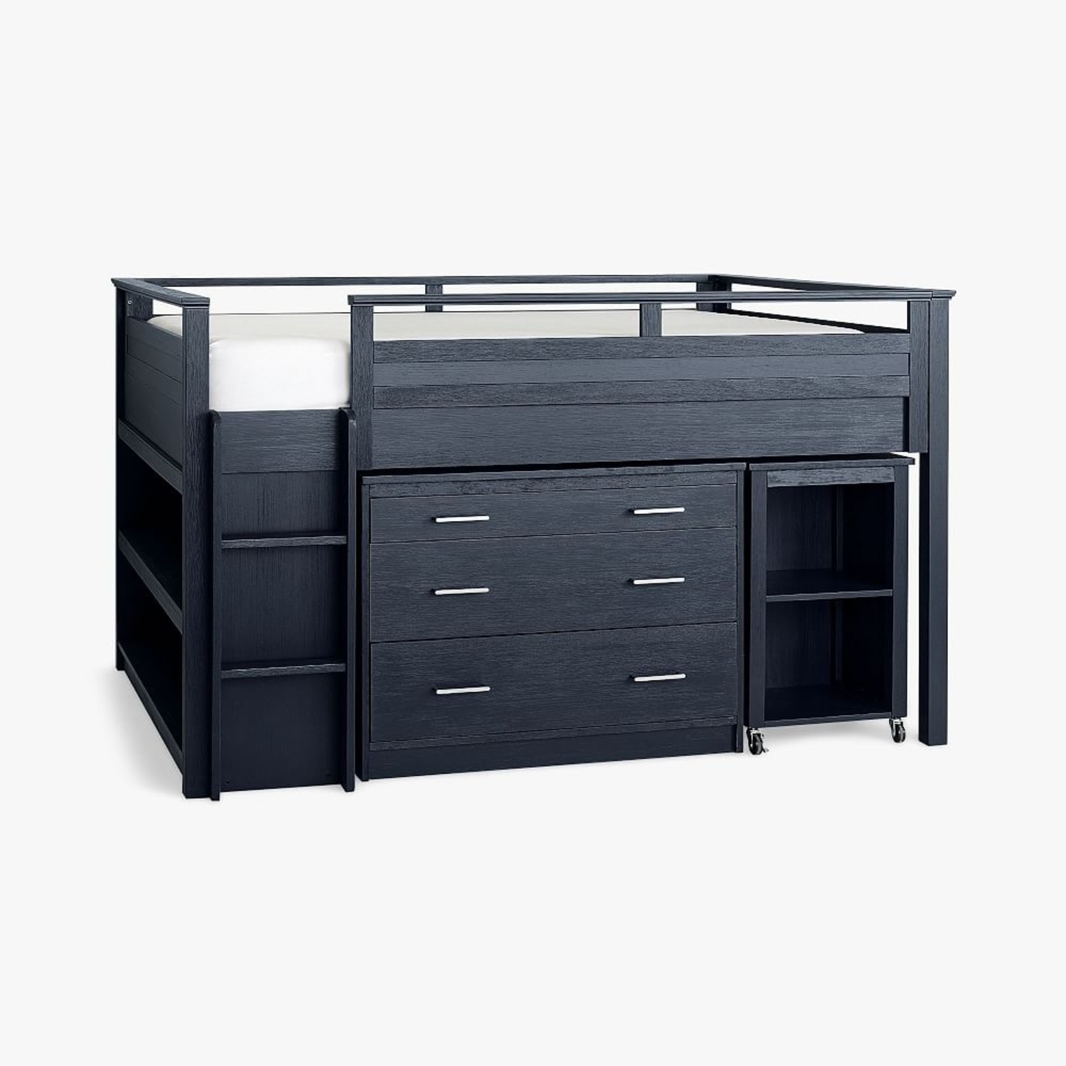 Pottery Barn Teen Low Loft Bed Set - image-10