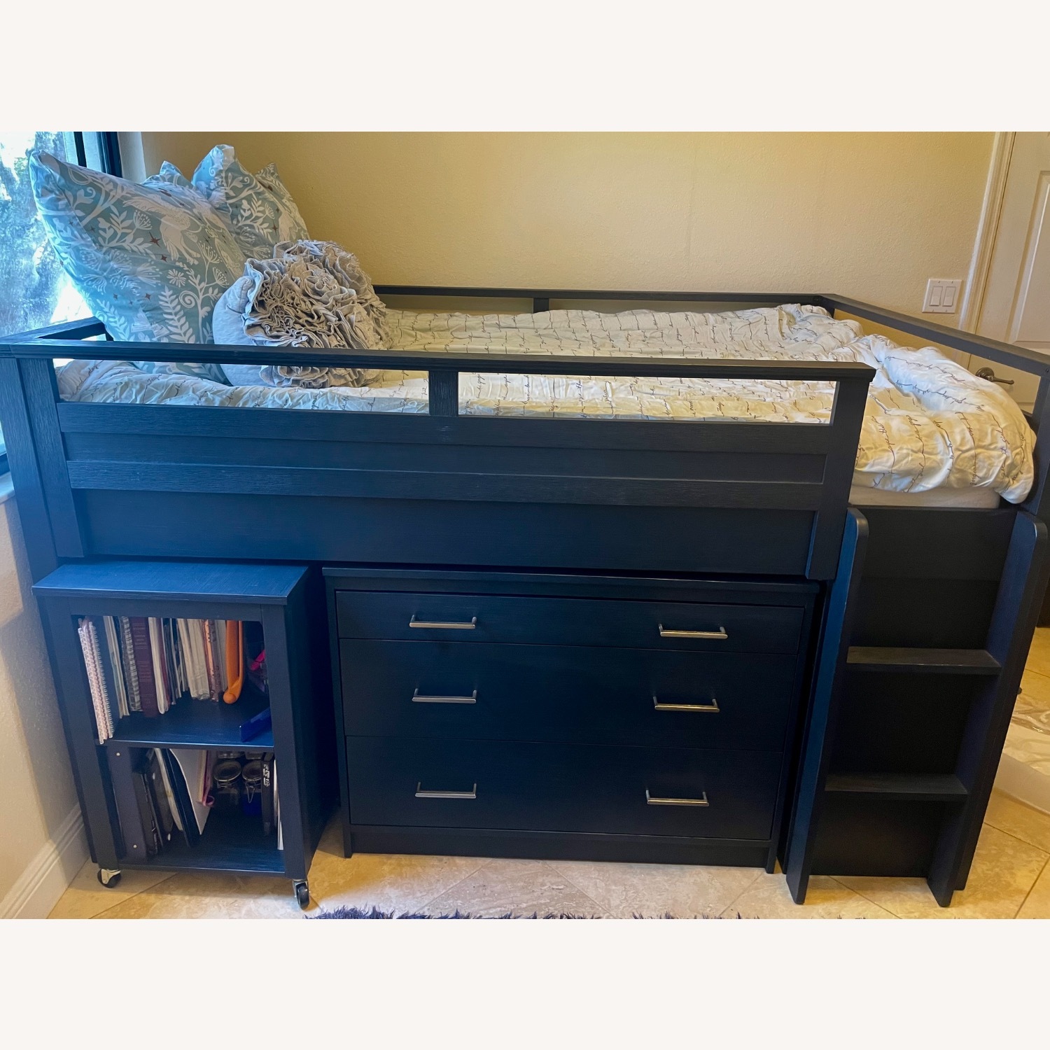 Pottery Barn Teen Low Loft Bed Set - image-8