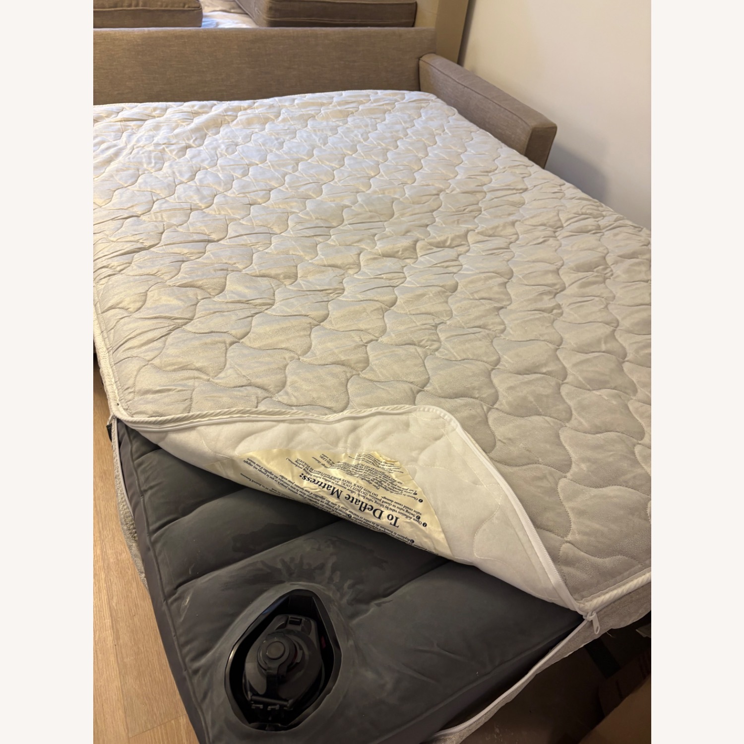 Crate & Barrel Upholstered Convertible Sofa - image-5