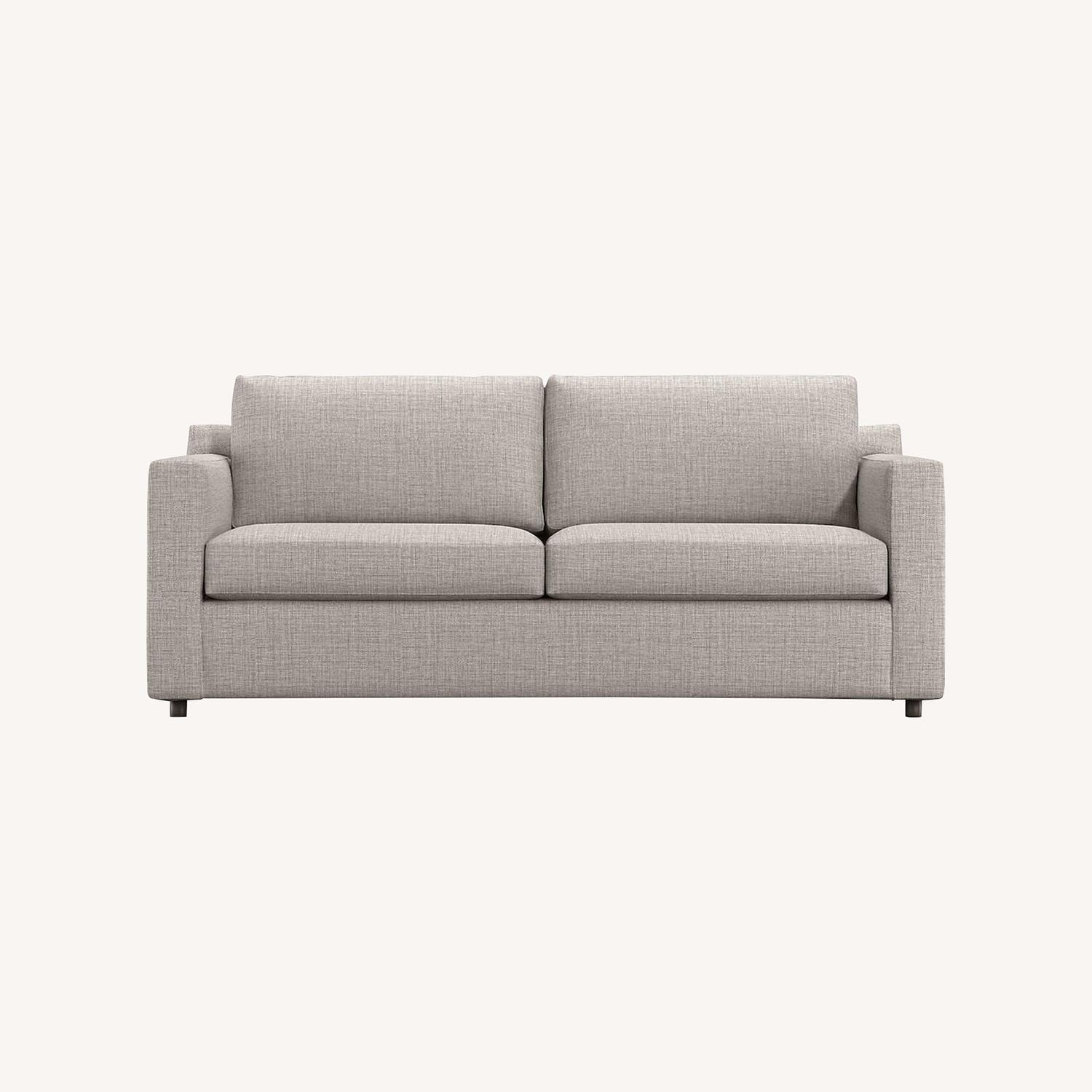 Crate & Barrel Upholstered Convertible Sofa - image-0