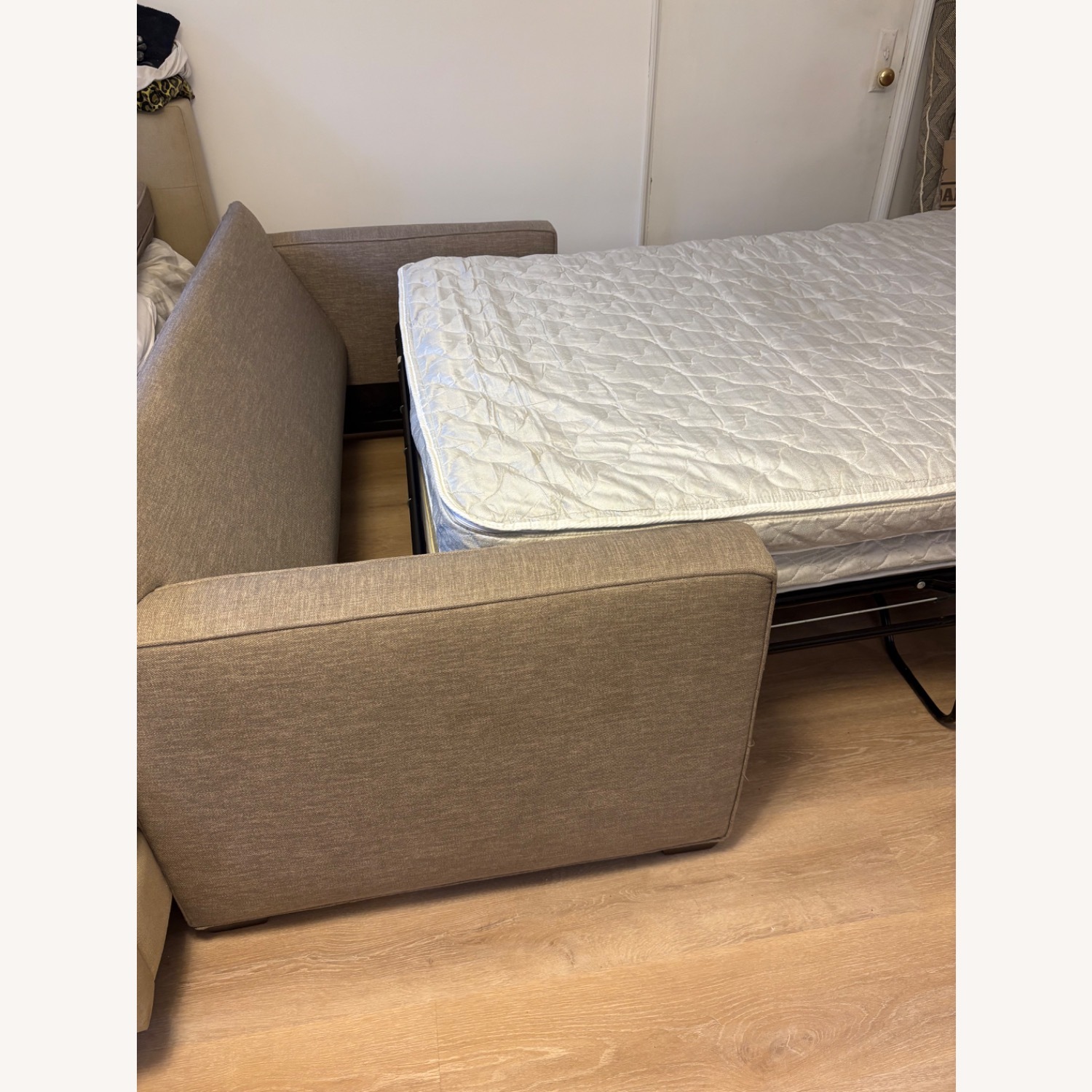 Crate & Barrel Upholstered Convertible Sofa - image-6