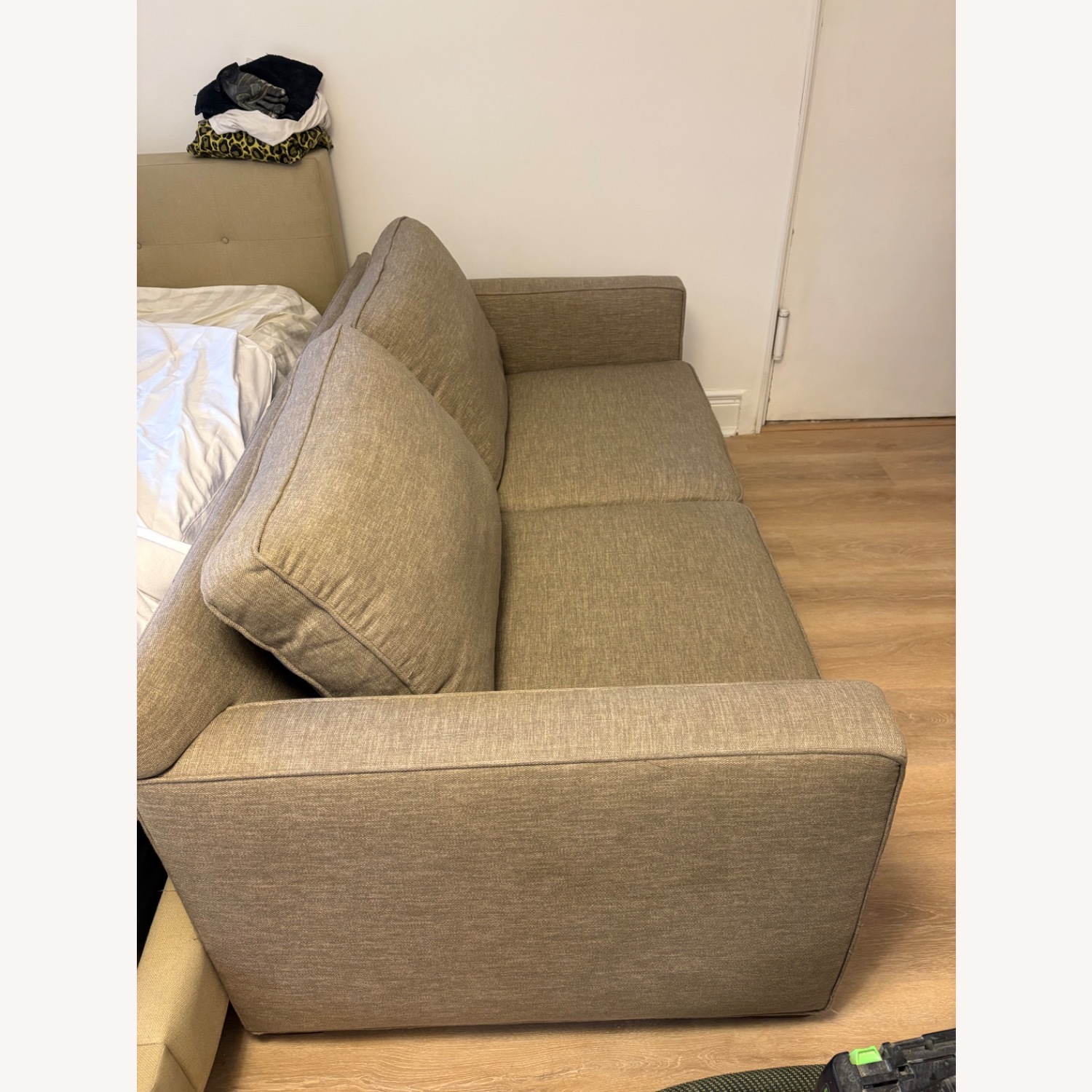 Crate & Barrel Upholstered Convertible Sofa - image-8