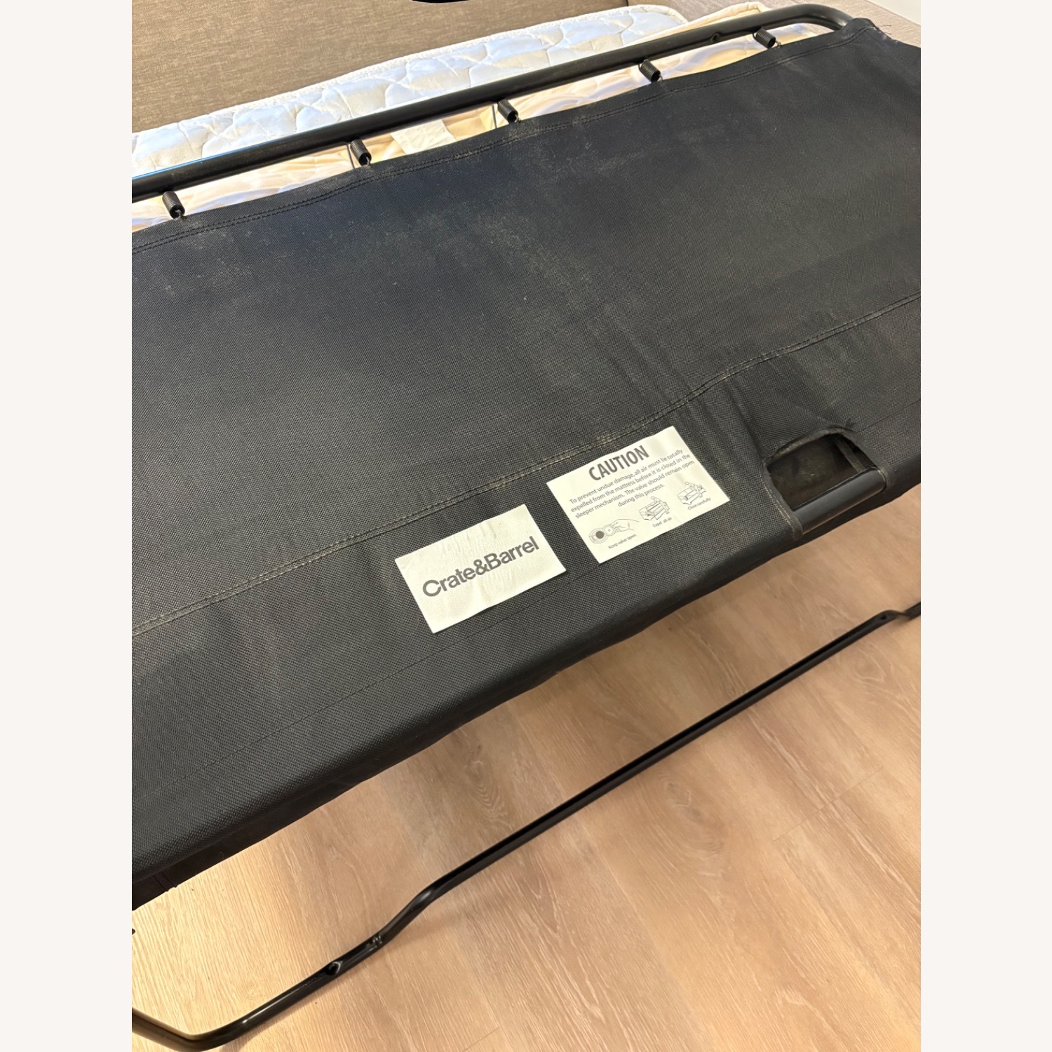 Crate & Barrel Upholstered Convertible Sofa - image-2