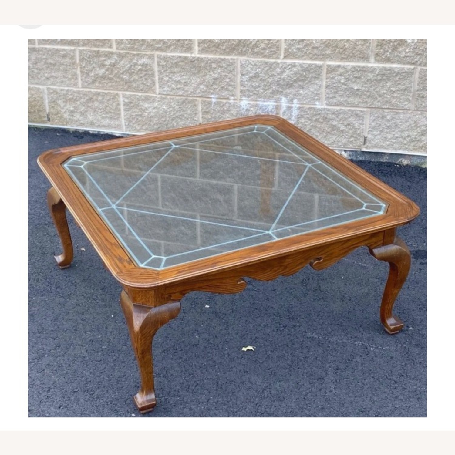 Ethan Allen Oak Coffee Table - image-3