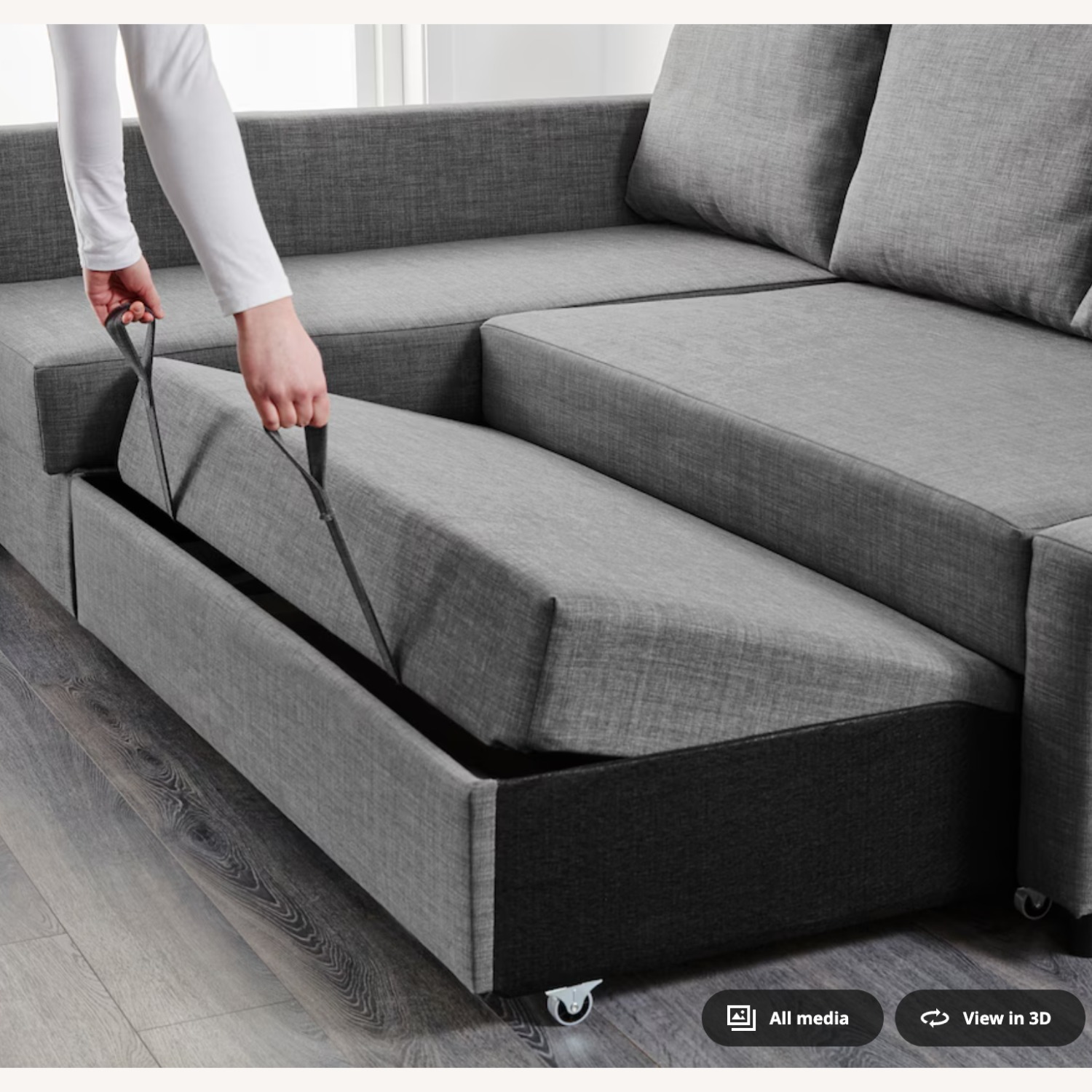 IKEA FRIHETEN Sleeper Sectional - image-3
