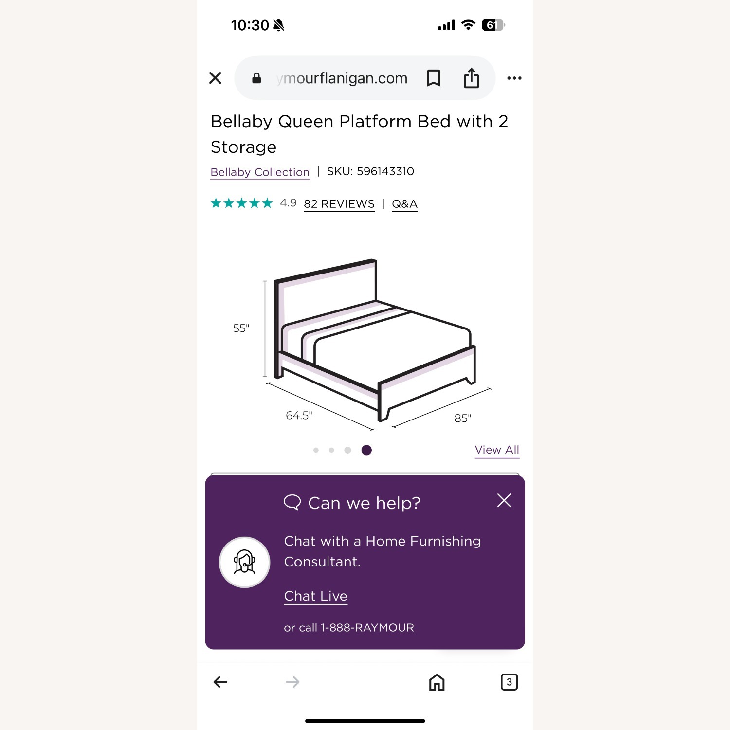 Bellaby Queen Bed Frame - image-2