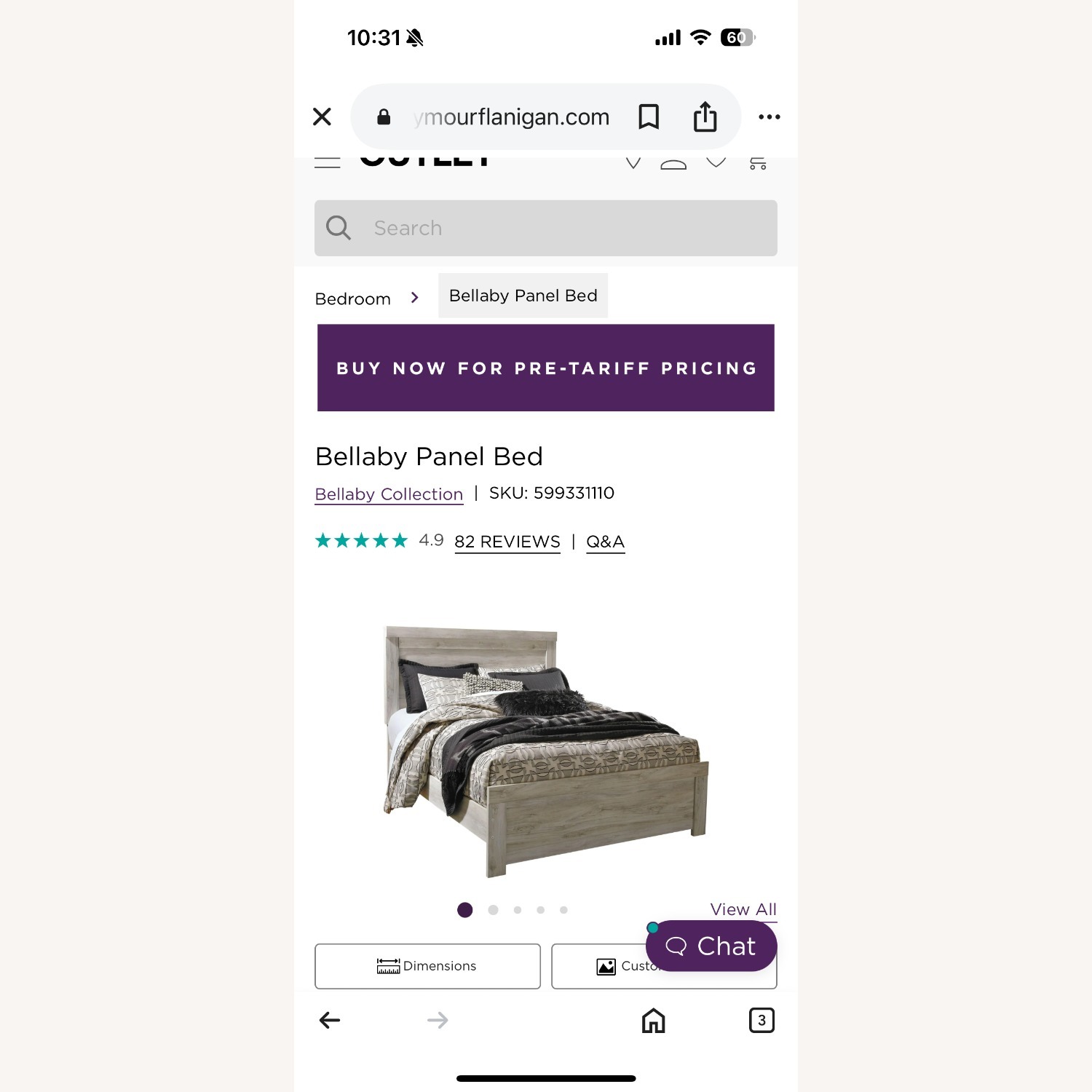 Bellaby Queen Bed Frame - image-3