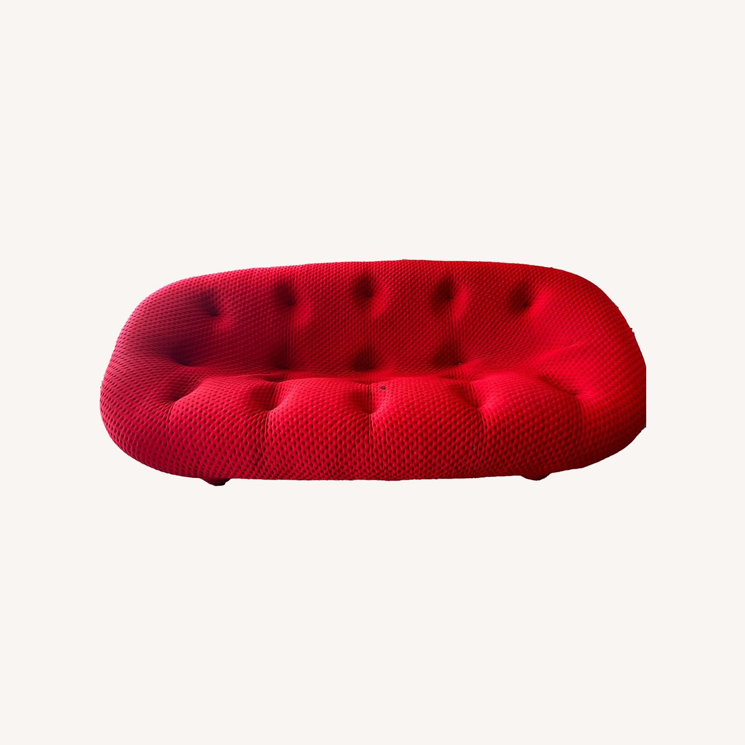 Ligne Roset Red Ploum Sofa - image-0