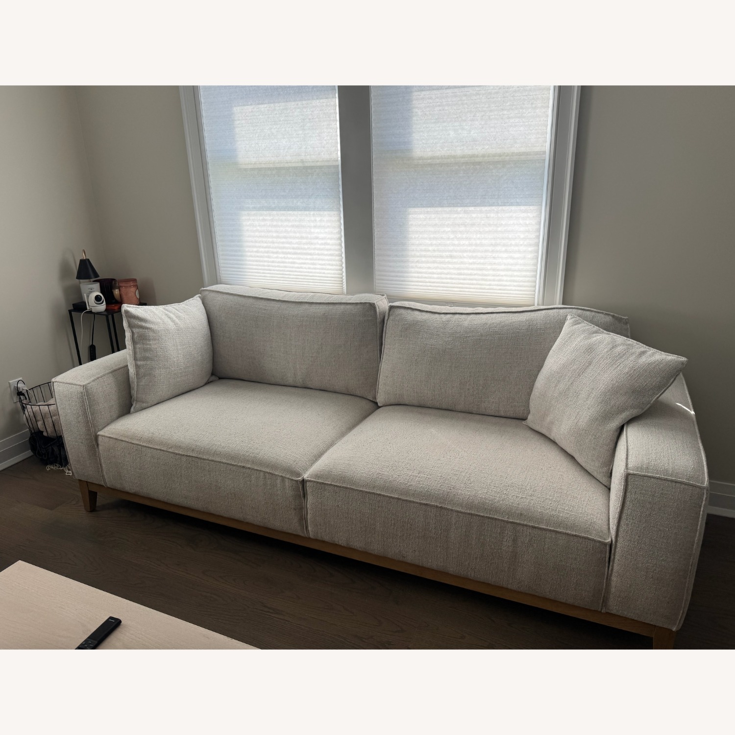 Macy's Rosecrans Beige 92" Sofa - image-1