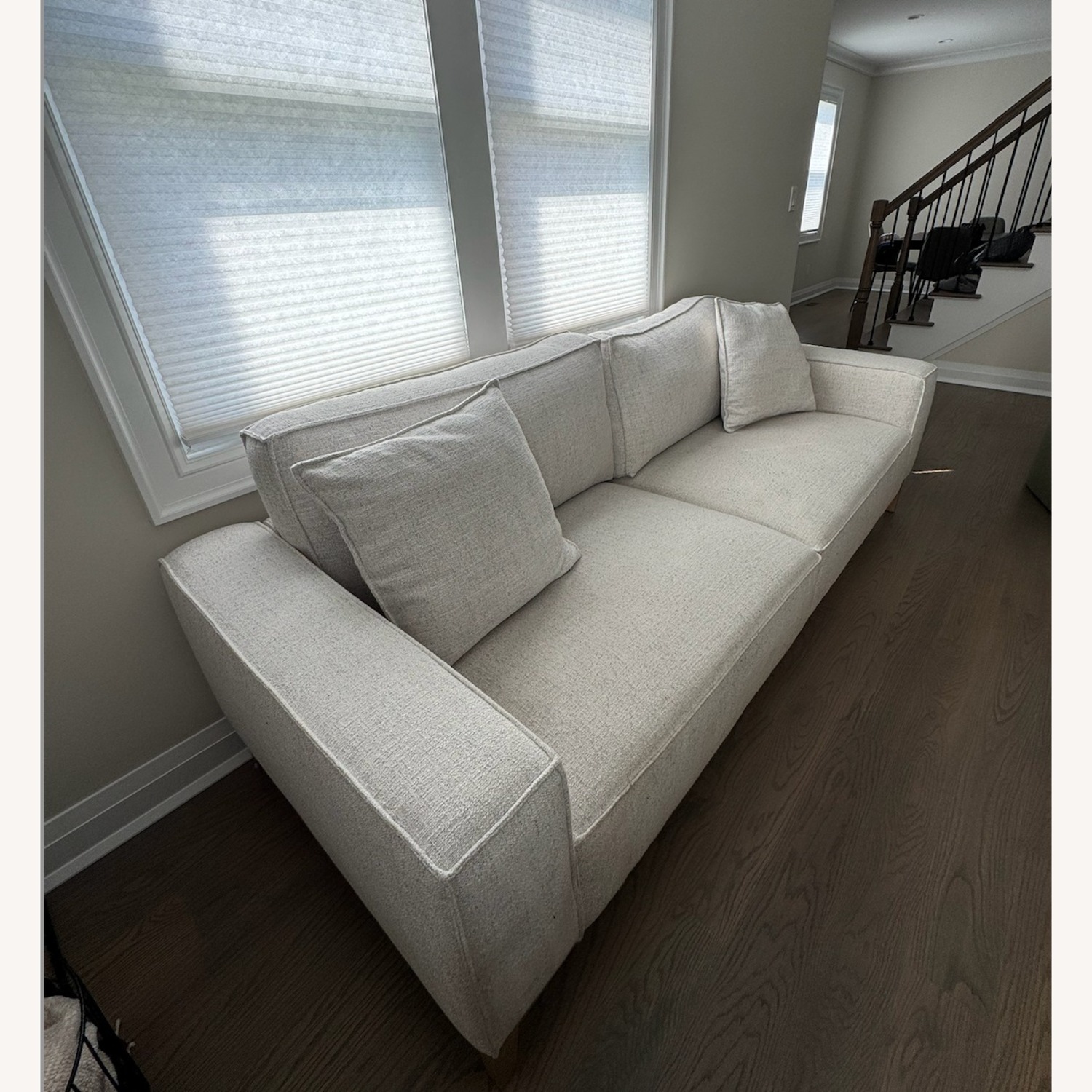 Macy's Rosecrans Beige 92" Sofa - image-2