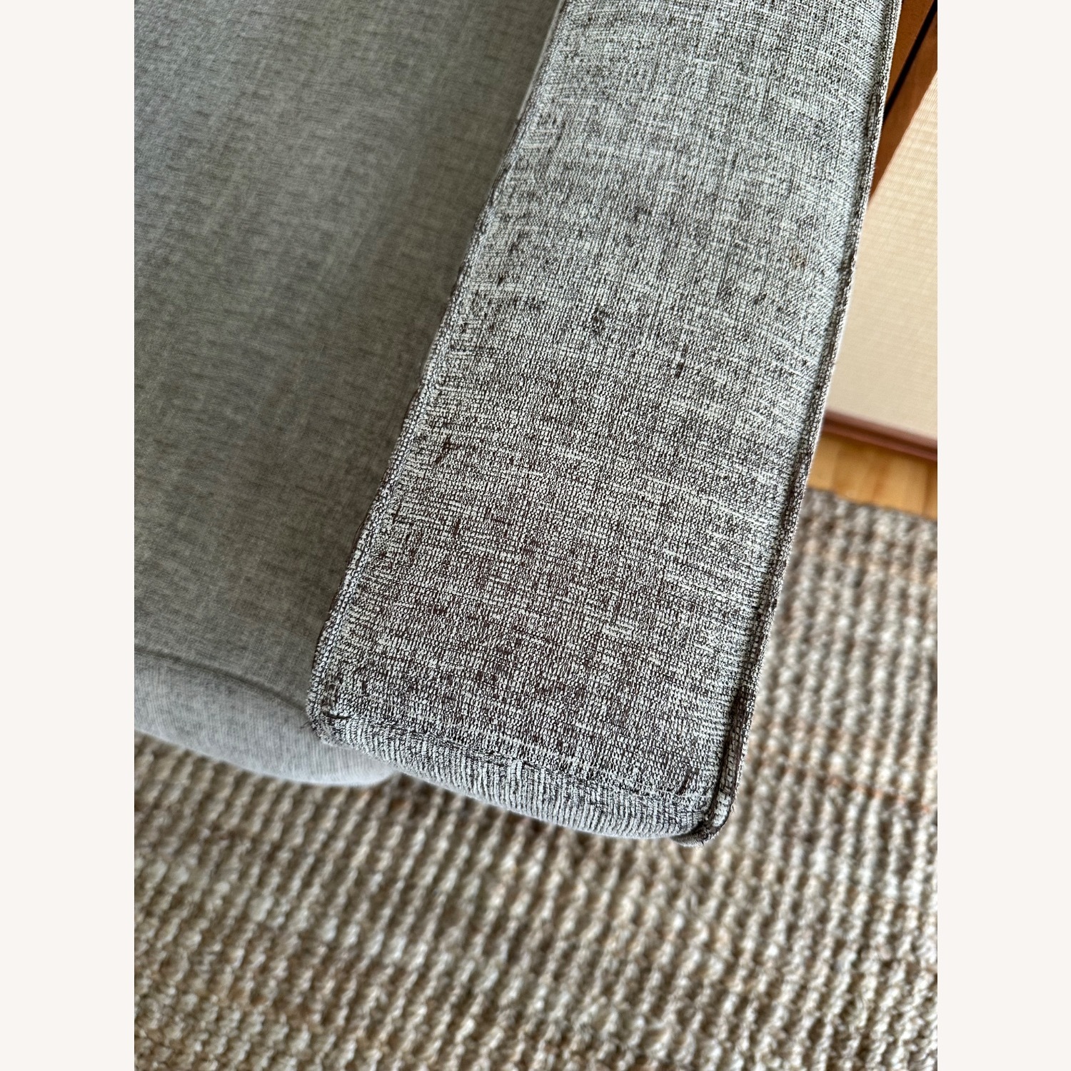 Macy’s Gray Fabric Armchair Loveseat - image-5