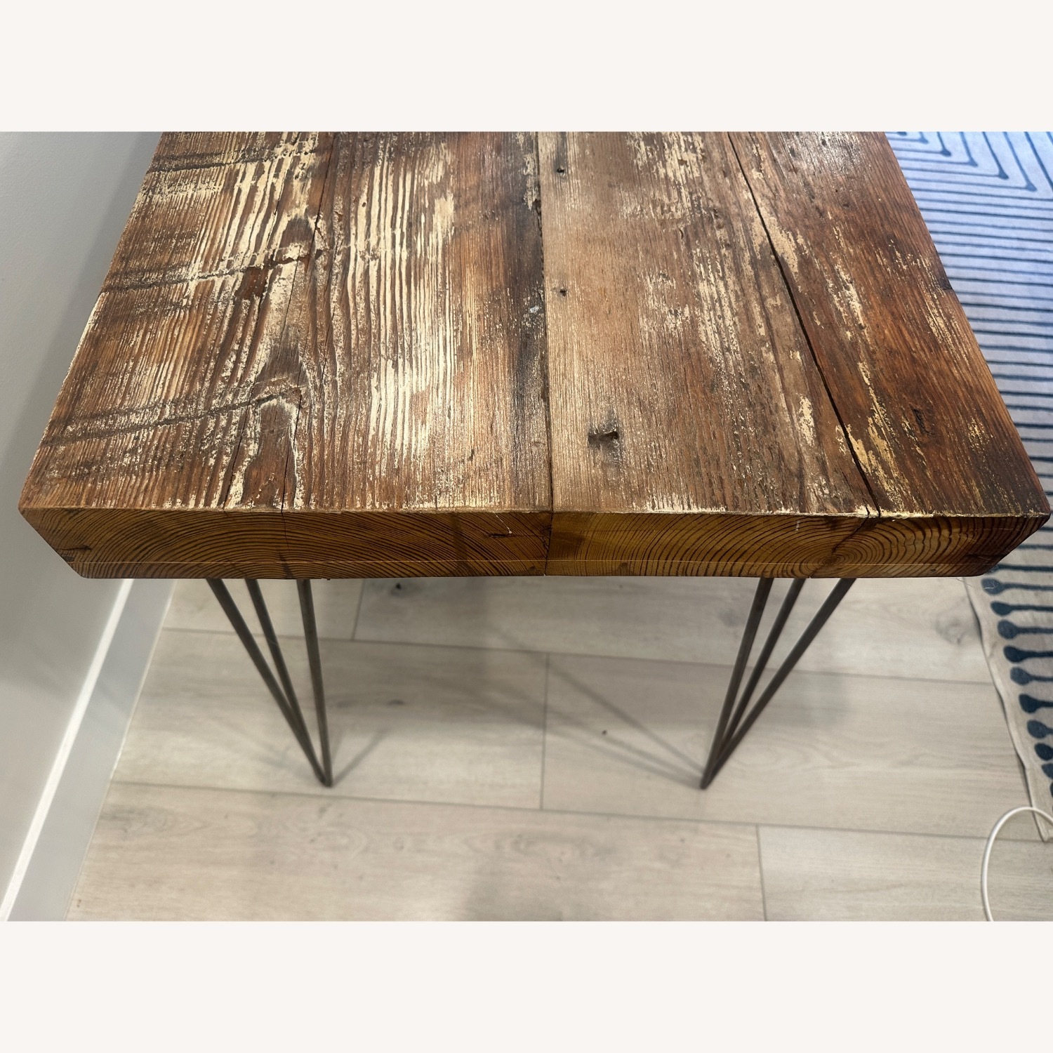 Reclaimed Wood Desk W Hairpin Legs - image-4