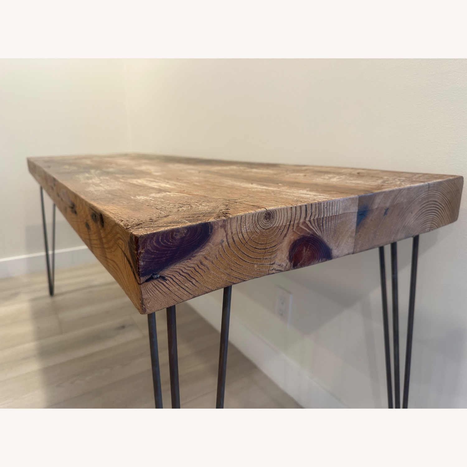 Reclaimed Wood Desk W Hairpin Legs - image-1