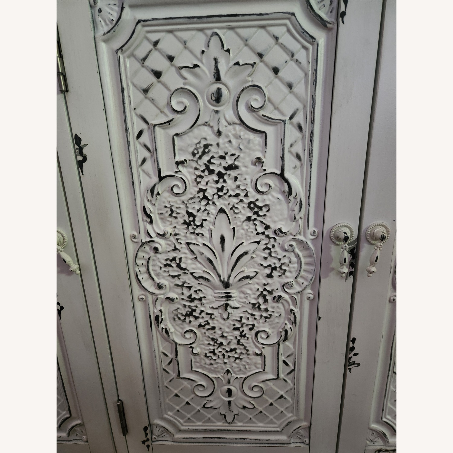White Ornate Sideboard With Storage - image-2
