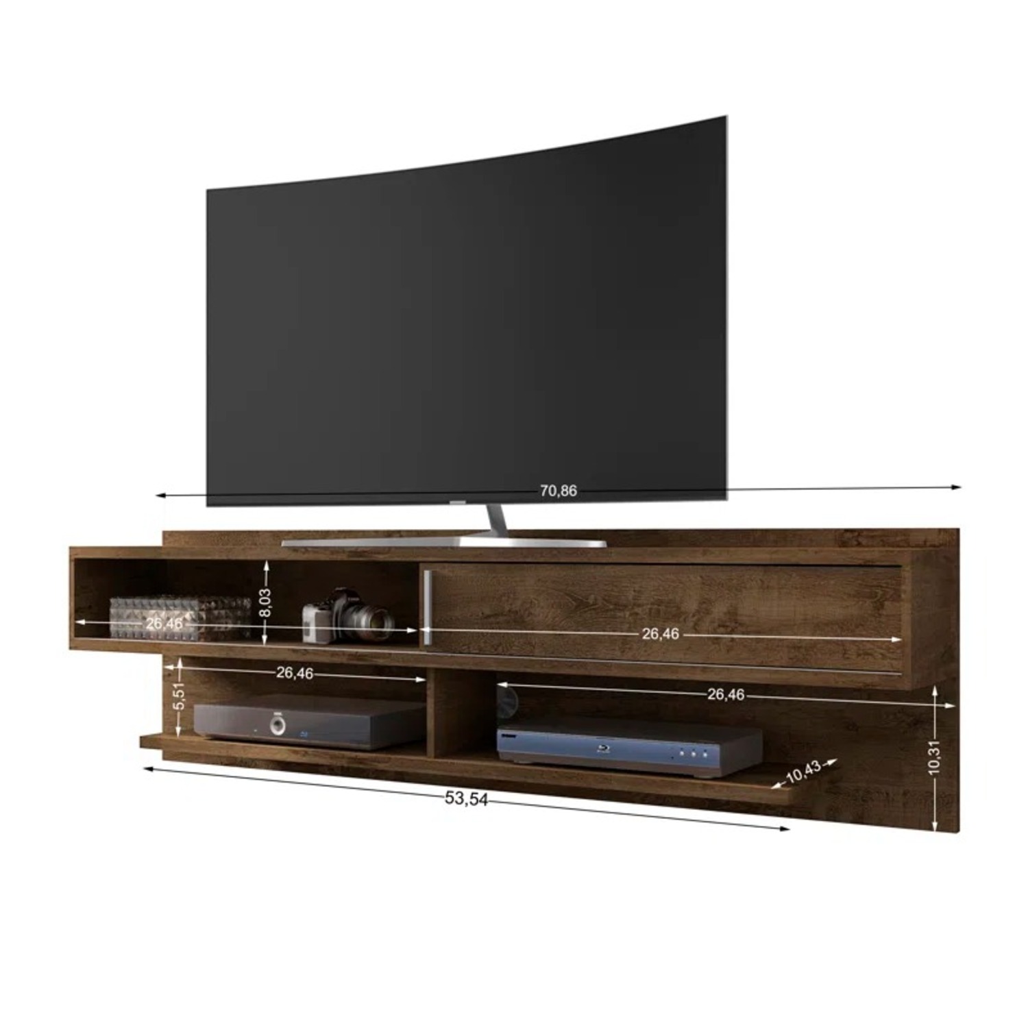 Gordon Floating TV Stand for TVs up to 60" - image-3