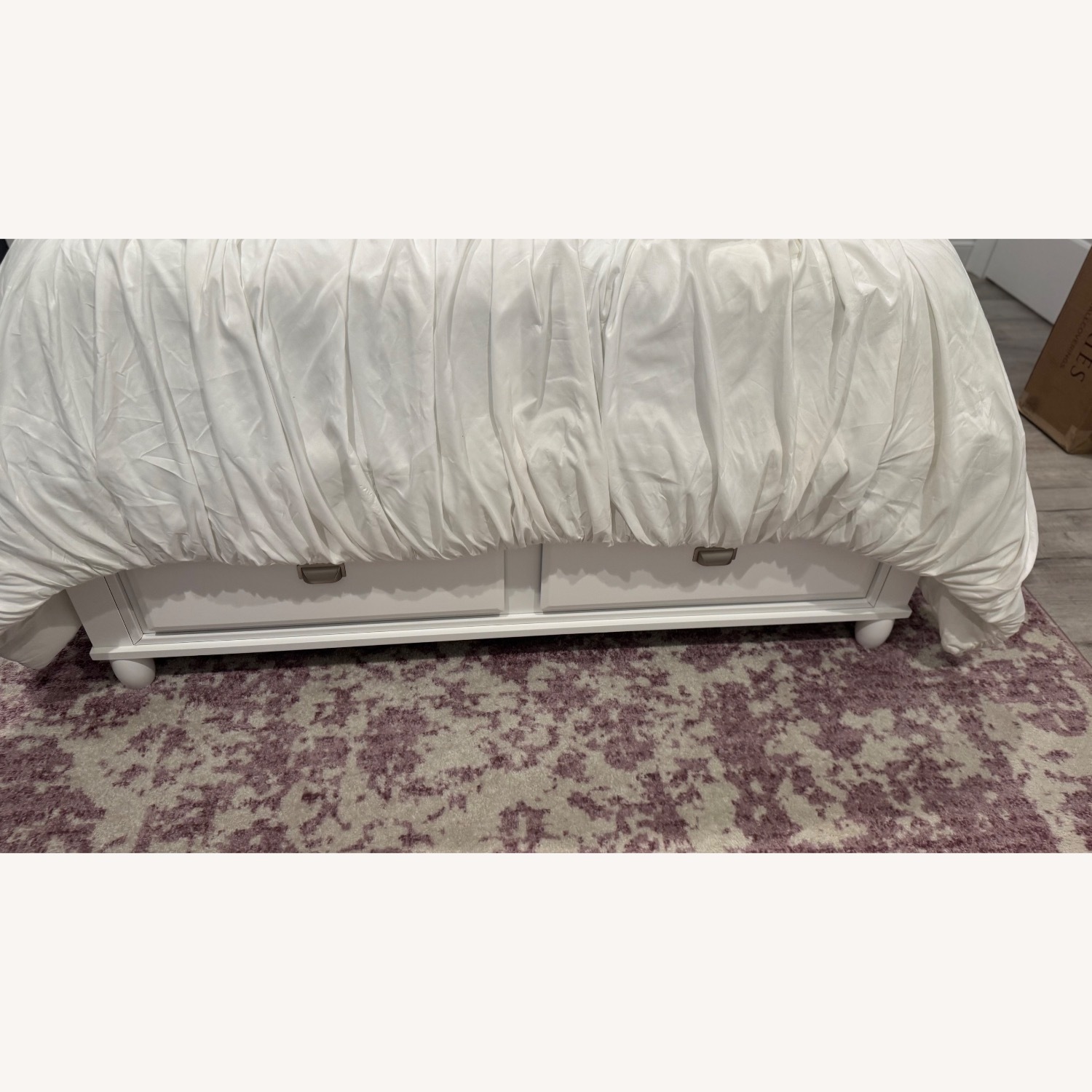 Spencer Queen White Storage Platform Bed - image-2