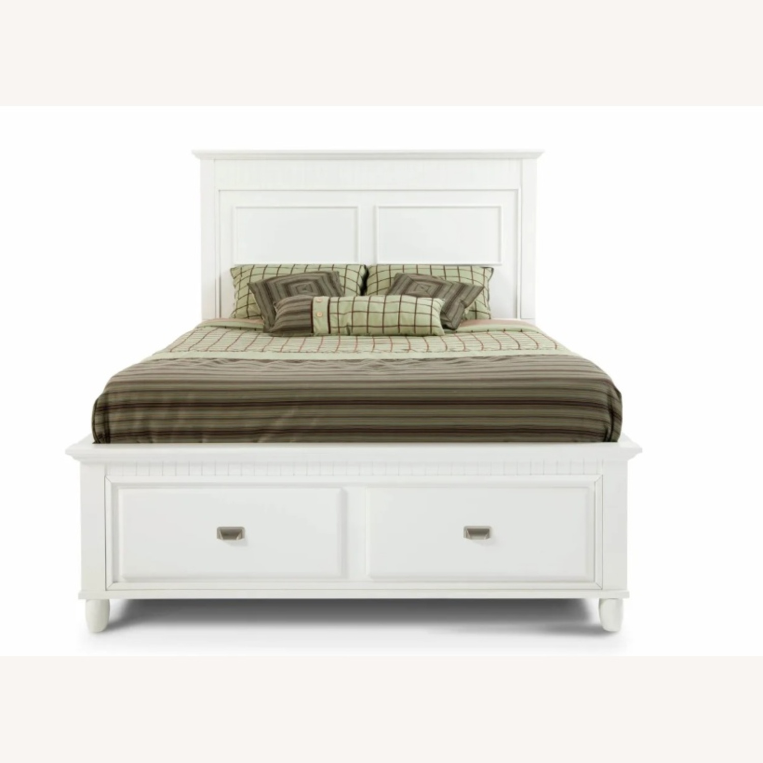 Spencer Queen White Storage Platform Bed - image-6