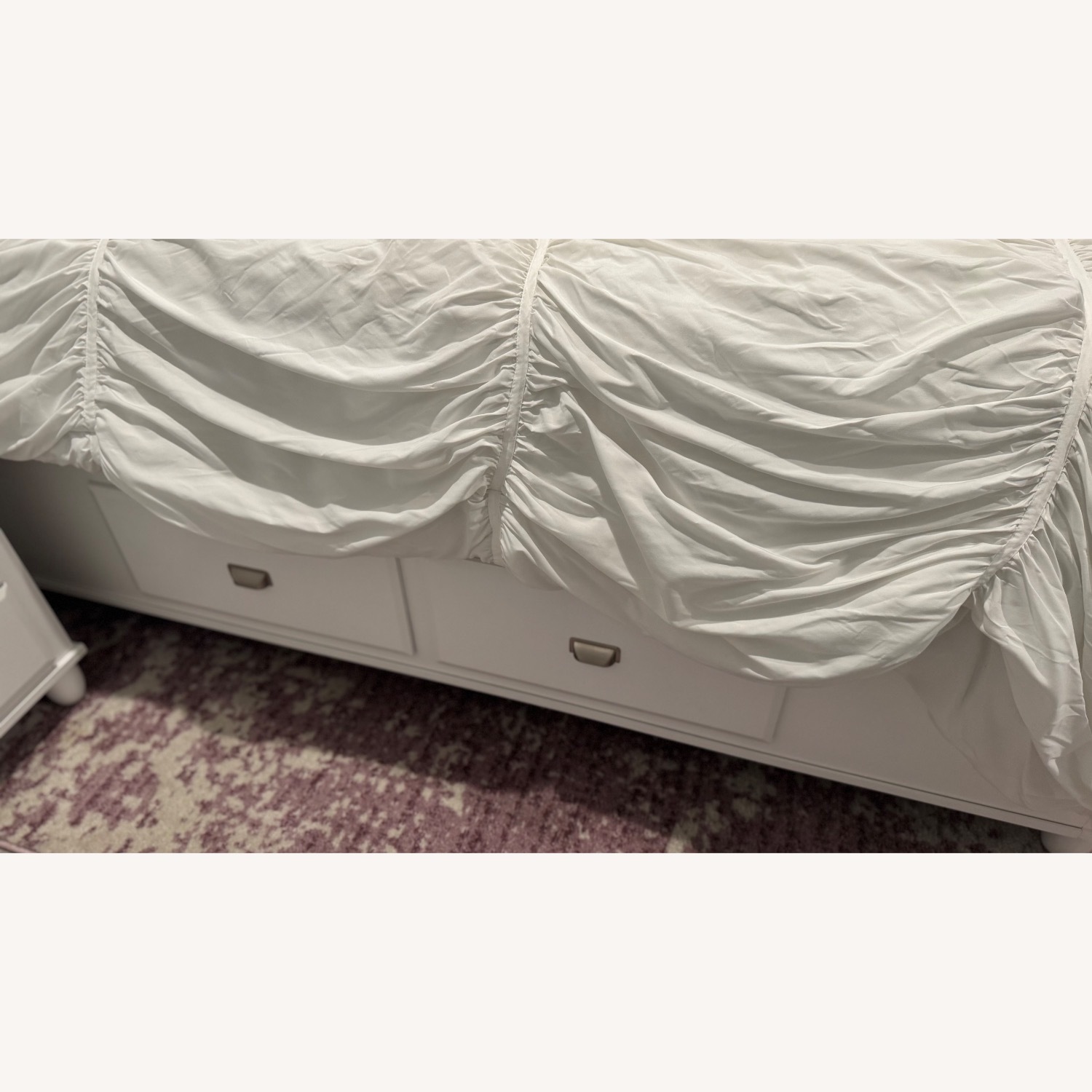 Spencer Queen White Storage Platform Bed - image-4