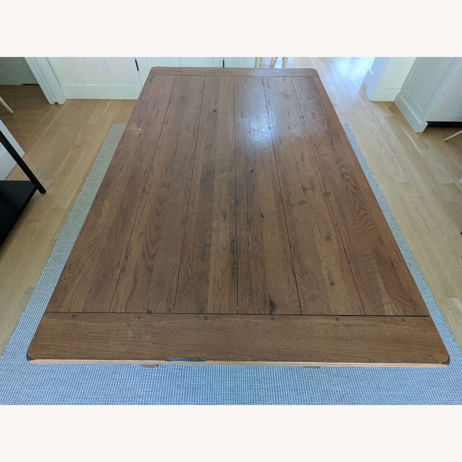 Solid Wood Distressed Dining Table - image-2