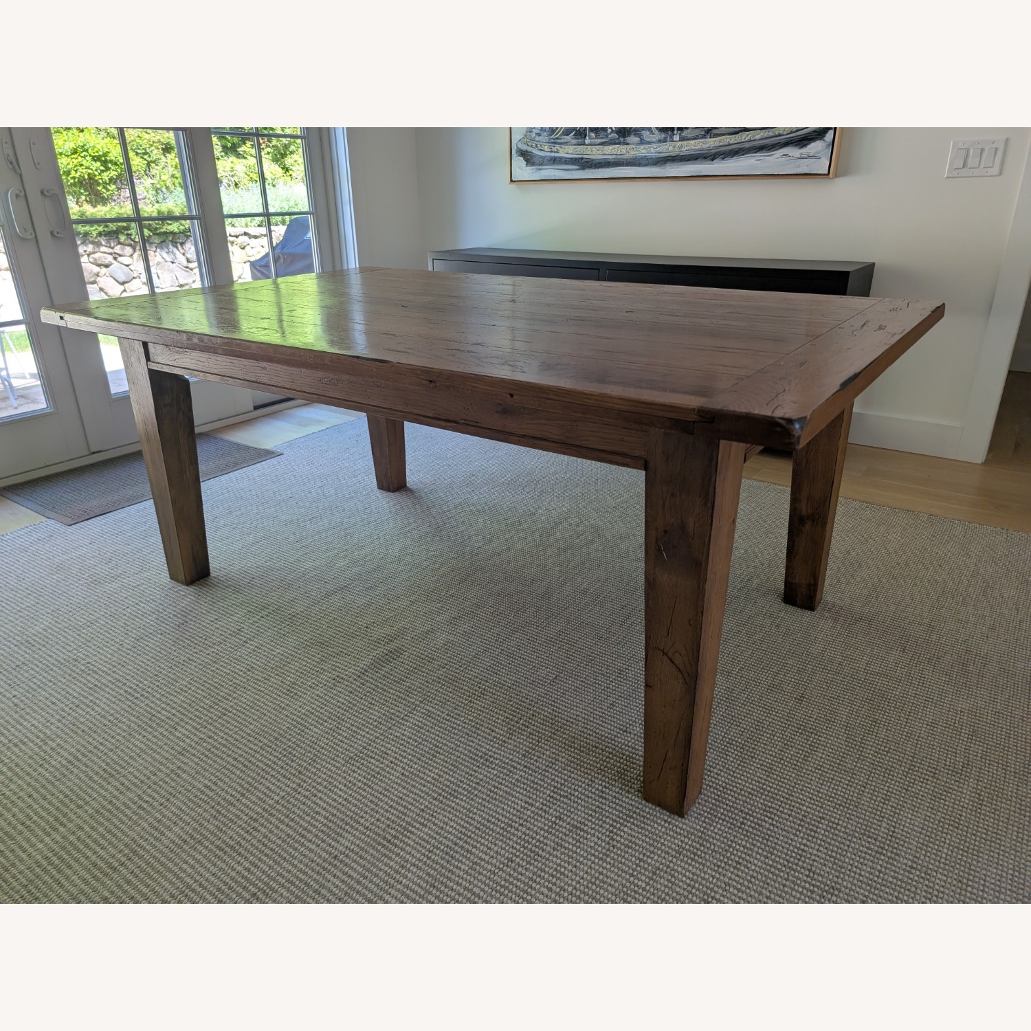 Solid Wood Distressed Dining Table - image-1