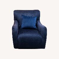 Set of 2 Blue Arm Chairs