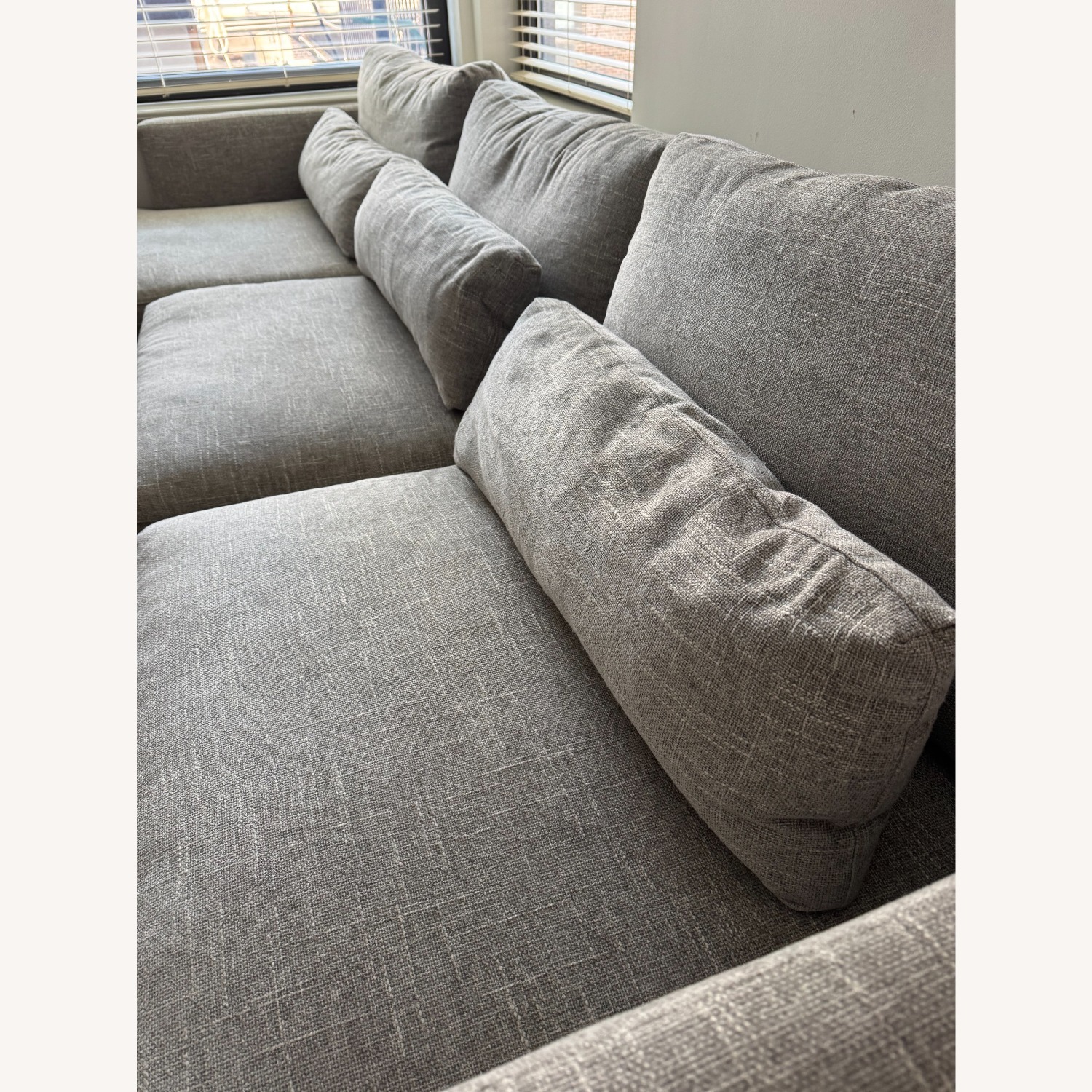 Bloomingdales Gray 2 Piece Sectional with Chaise - image-2