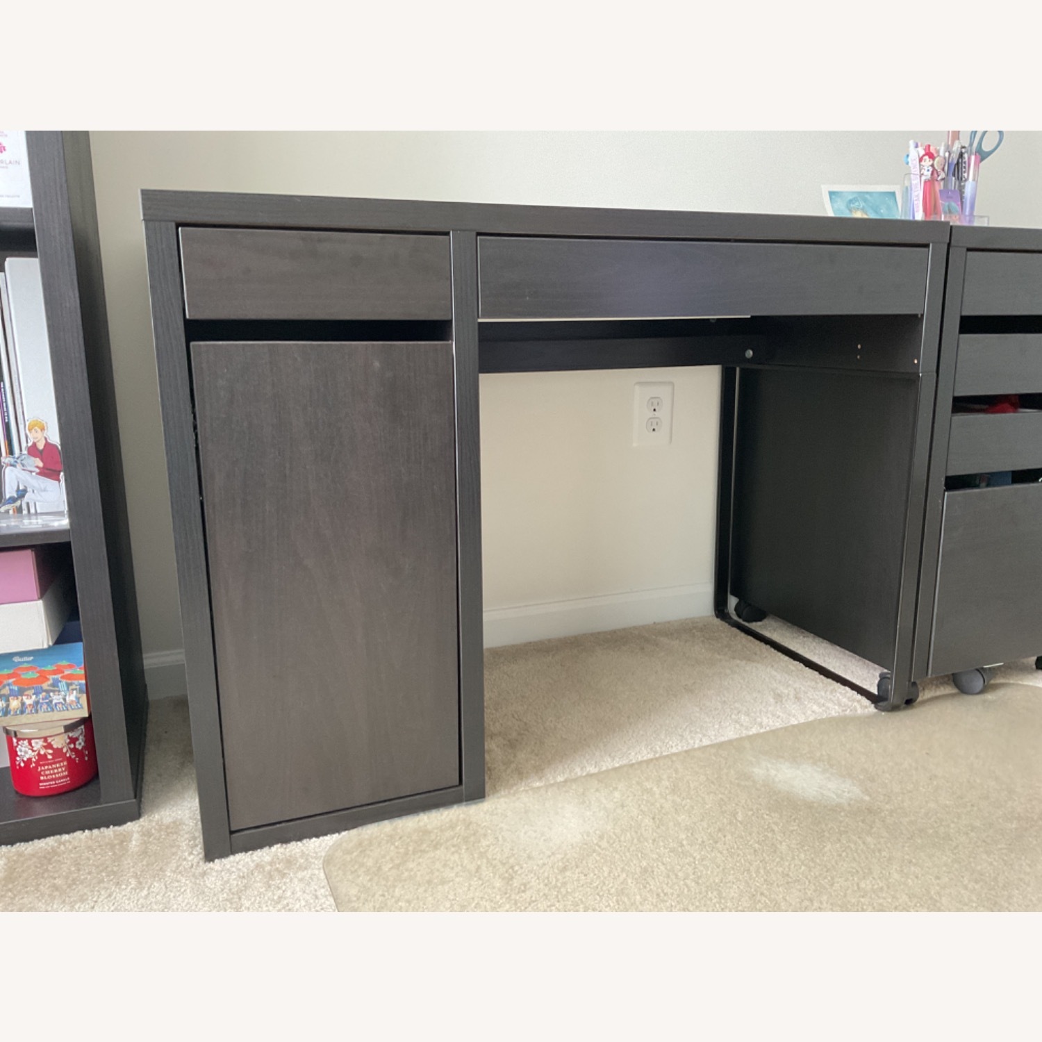 IKEA MICKE Desk with Storage Space - image-2