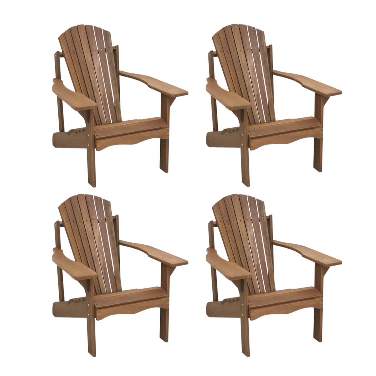(4) Furinno Hardwood Patiio Adirondack Chairs - image-8