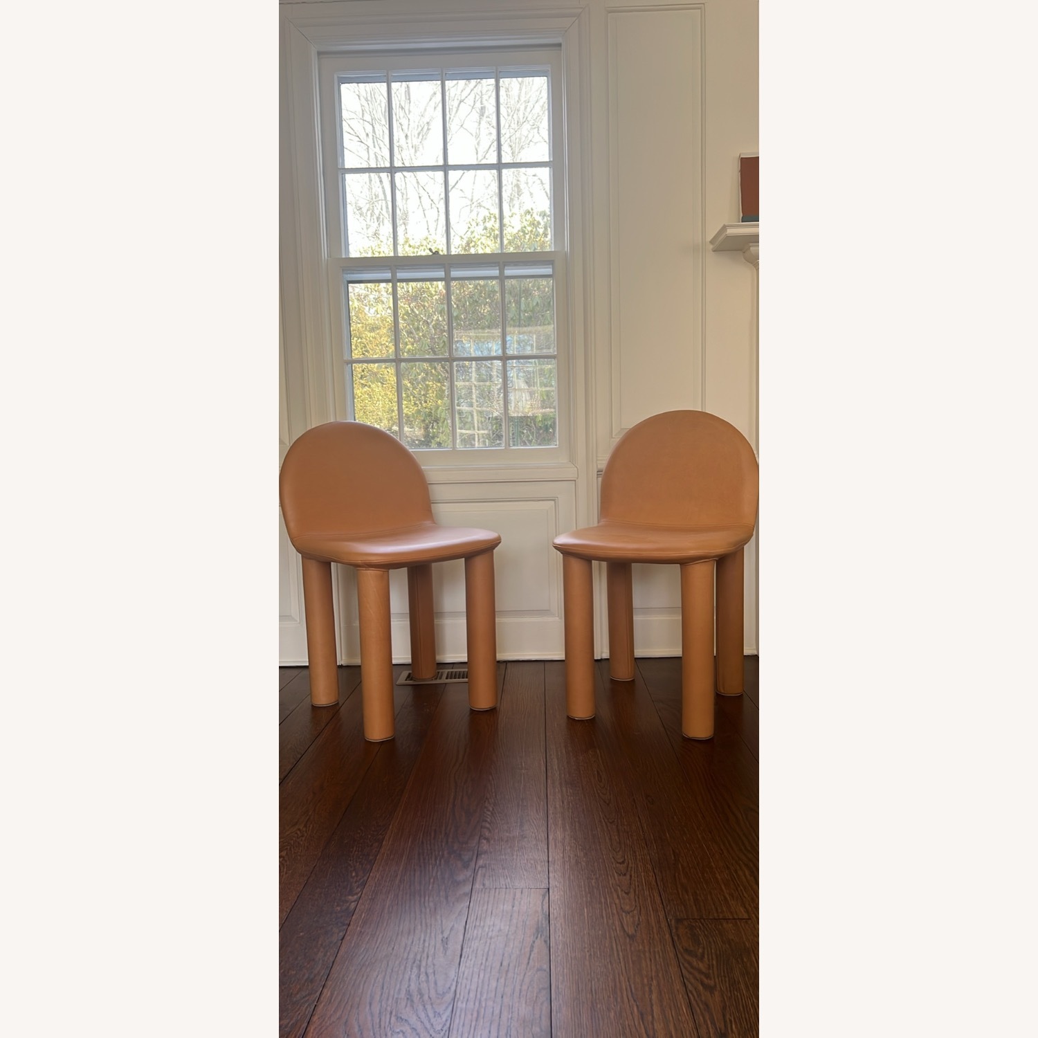 DWR Ellison Studios Leather Arch Chairs - image-1