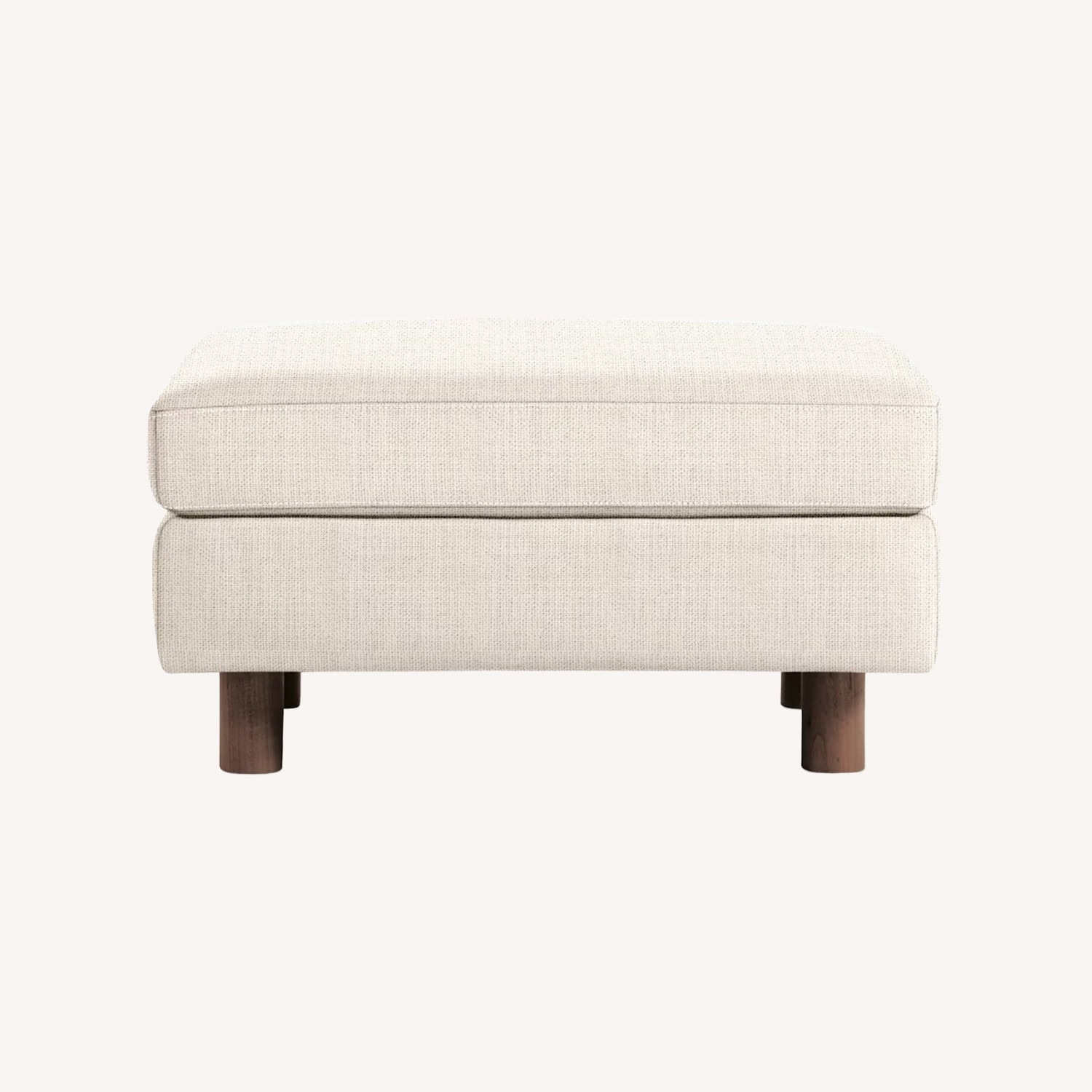Herman Miller Lispenard Ottoman White Linen - image-0