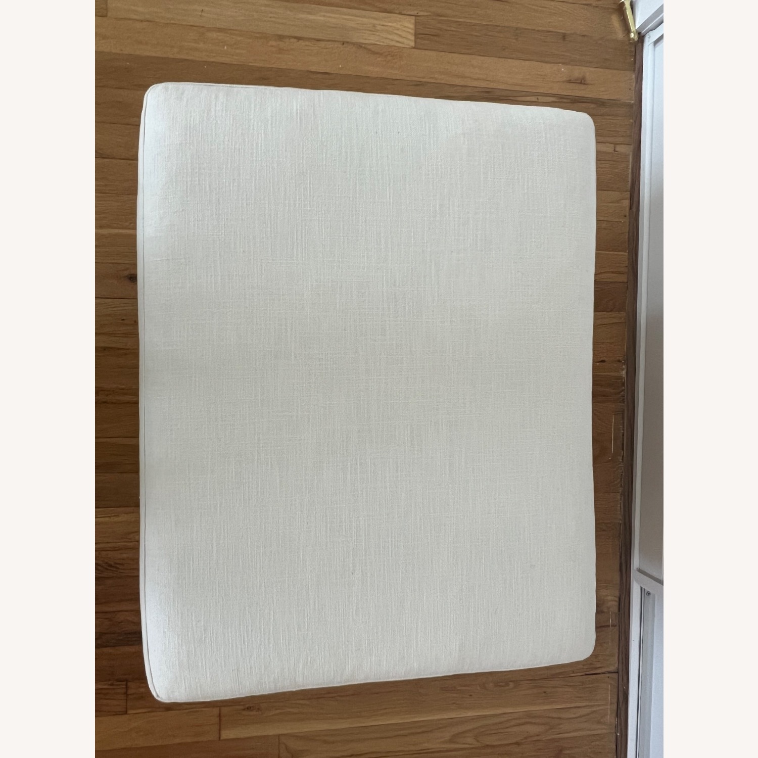 Herman Miller Lispenard Ottoman White Linen - image-4