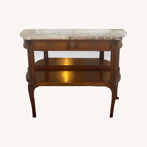 Used Stunning Antique Marble Console Table for sale on AptDeco