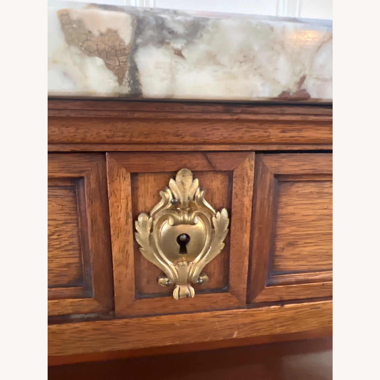 Stunning Antique Marble Console Table - image-7