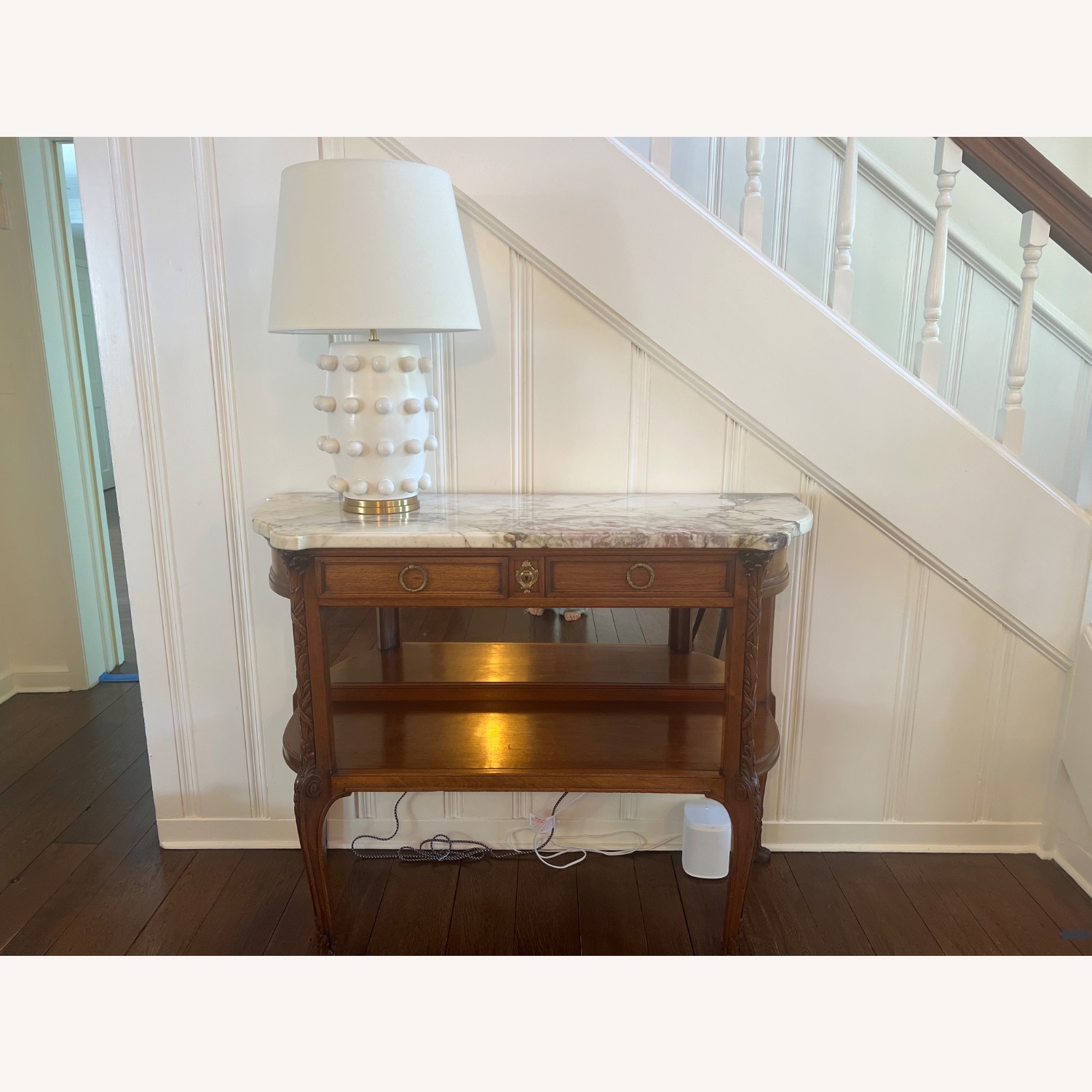 Stunning Antique Marble Console Table - image-2