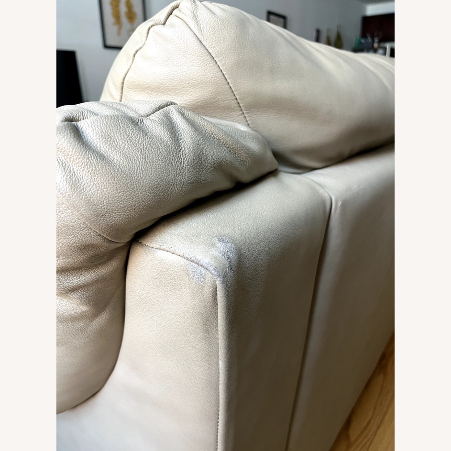 Natuzzi Ital Sofa Genuine Leather Couch - image-1