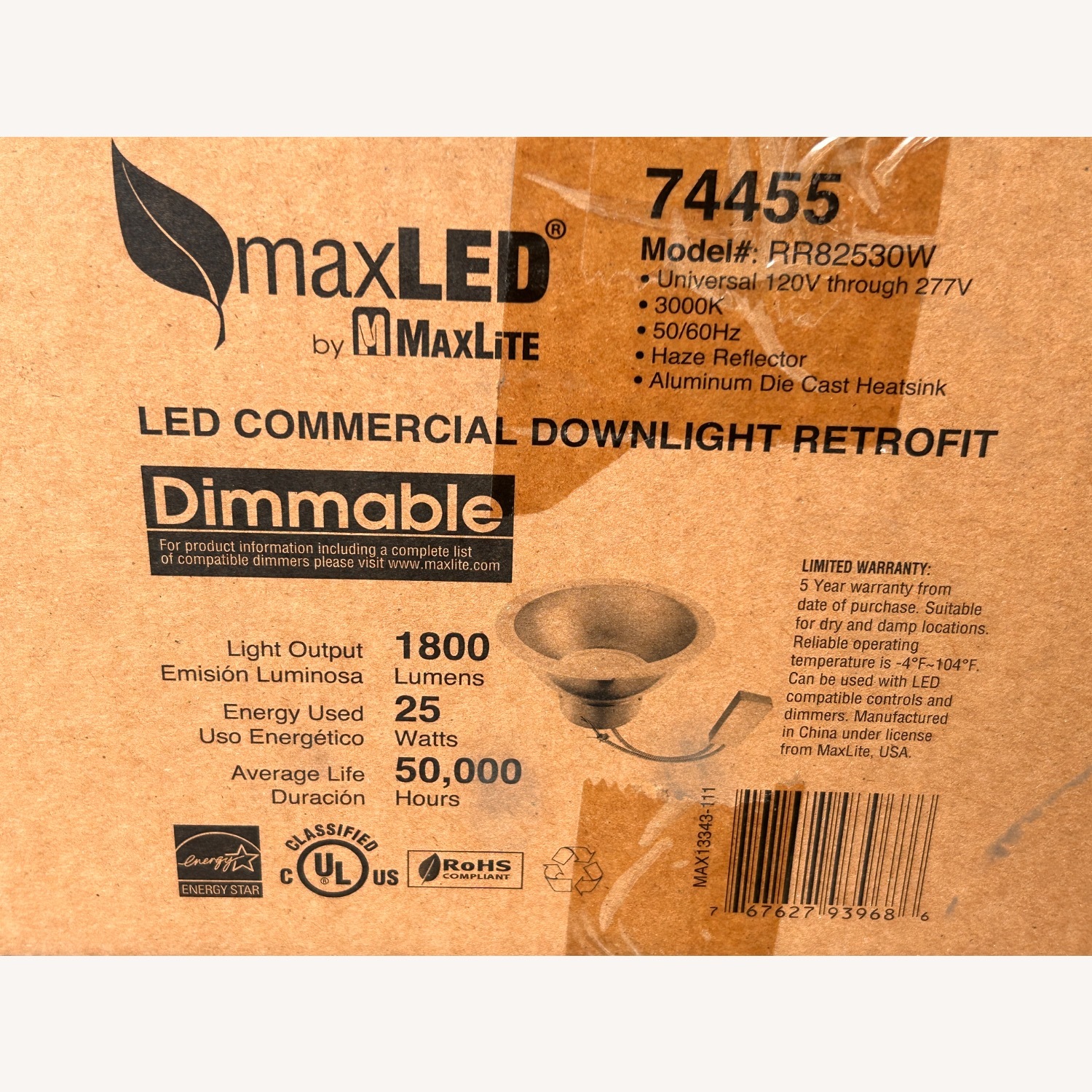 48 MaxLite Commercial Downlight Retrofit 8-Inch - image-4