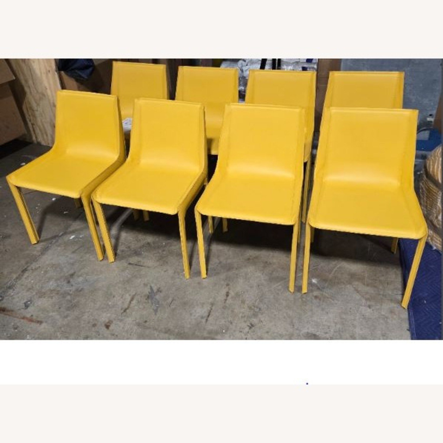 Nisida Chair in Yellow Leather Frag/Minotti - image-4