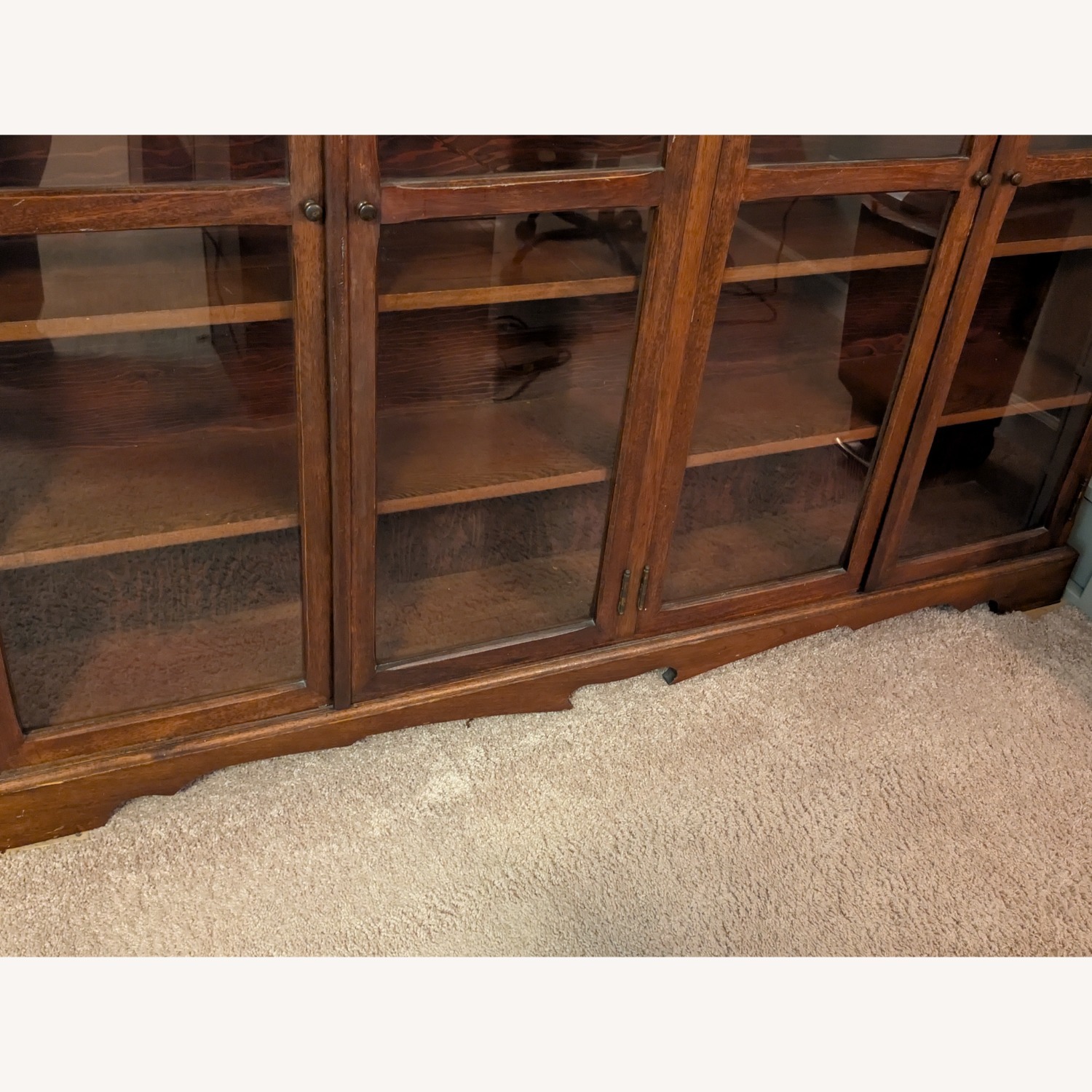 Walnut Antique Bookcase - image-6
