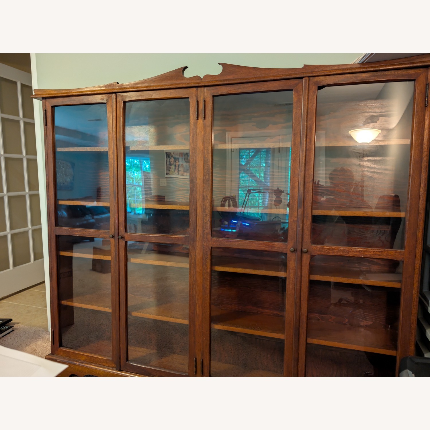 Walnut Antique Bookcase - image-0