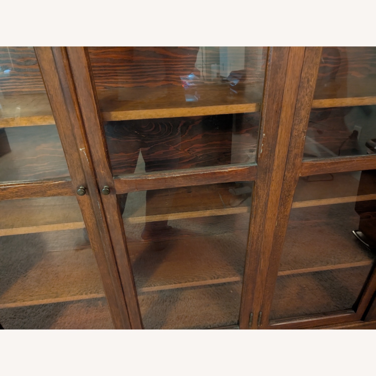 Walnut Antique Bookcase - image-5