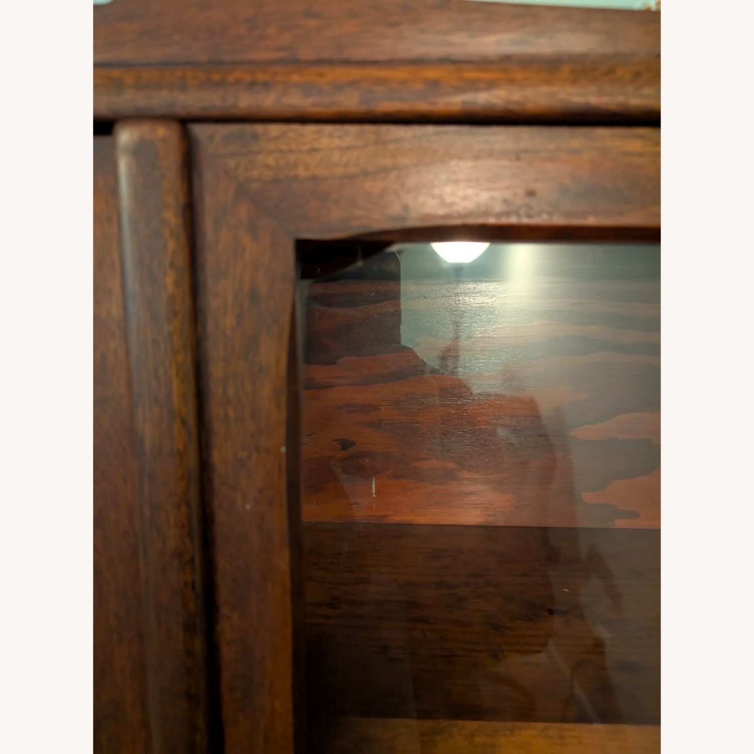 Walnut Antique Bookcase - image-3